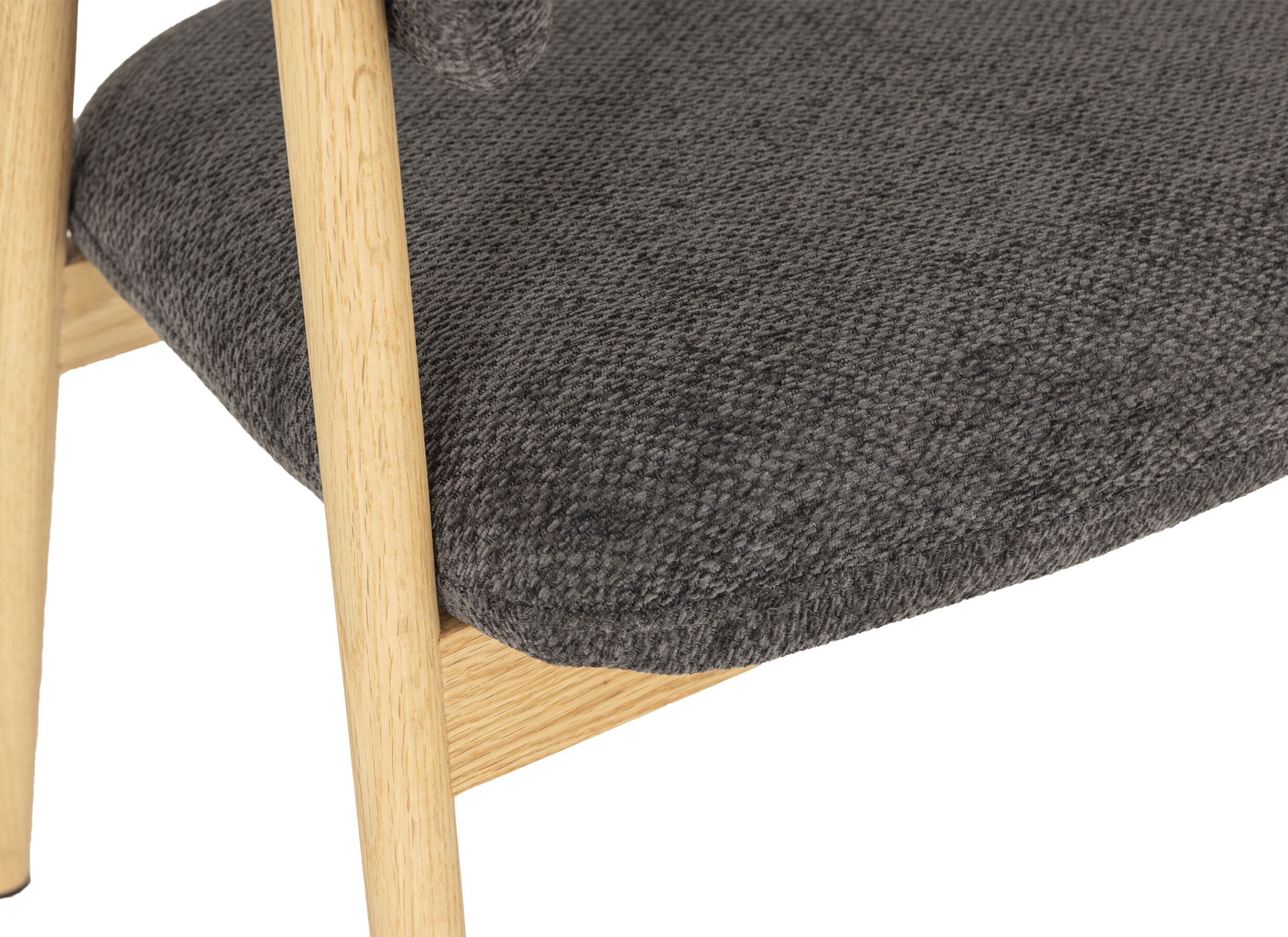 Detail - Chaise Hierro 60x57x80cm - tissu - anthracite