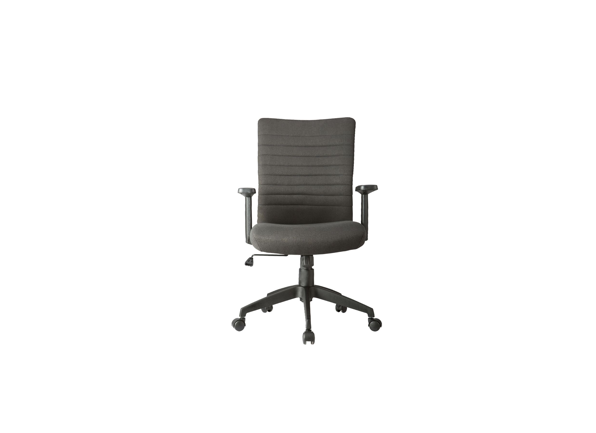 Chaise de bureau Sean 60x56,5x94cm - tissu - gris foncé