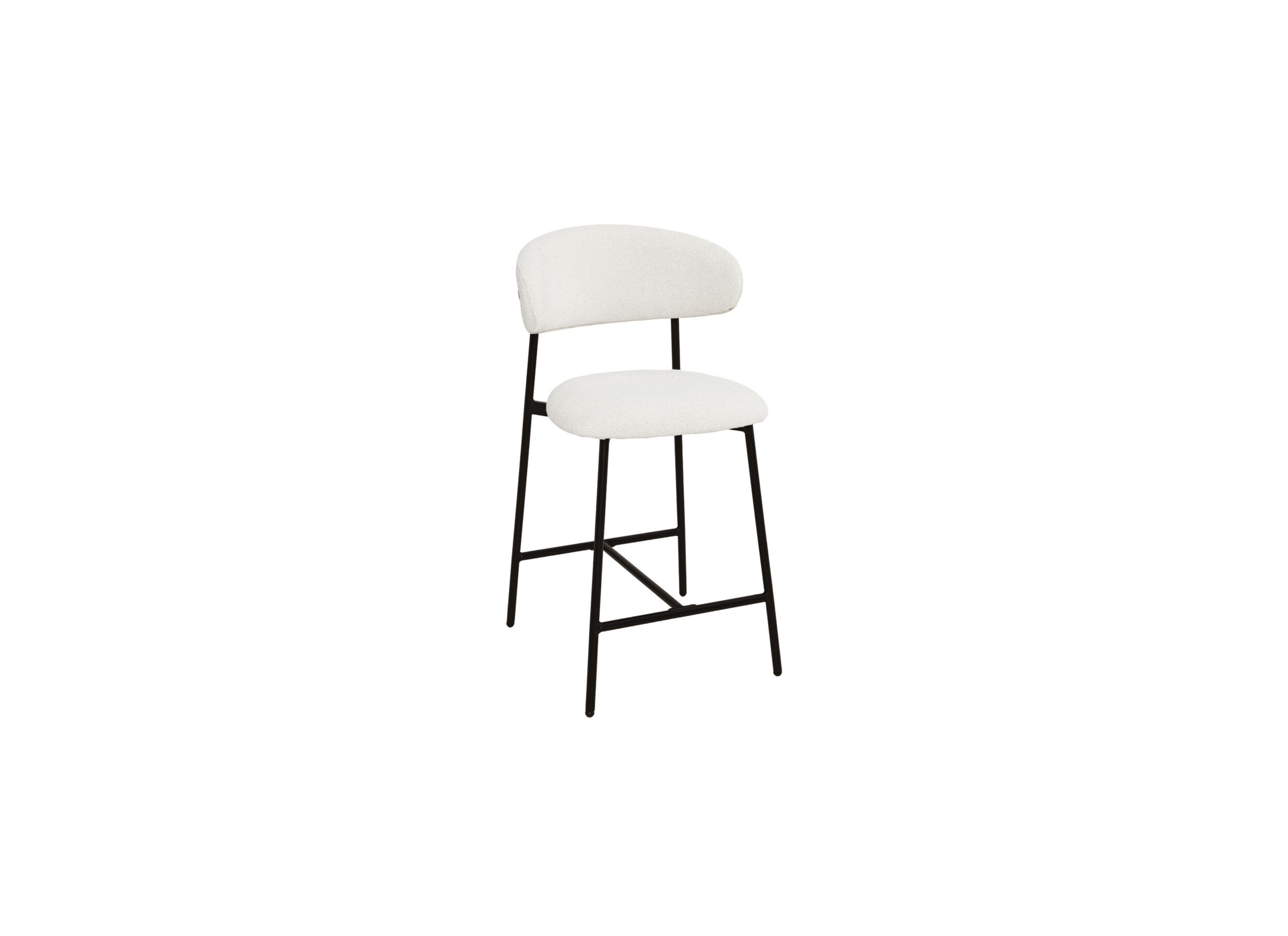 Barstoel Luke 2.0 ZH65cm - bouclé - wit - Chaise de bar Luke 2.0 HA65cm - bouclé - blanc
