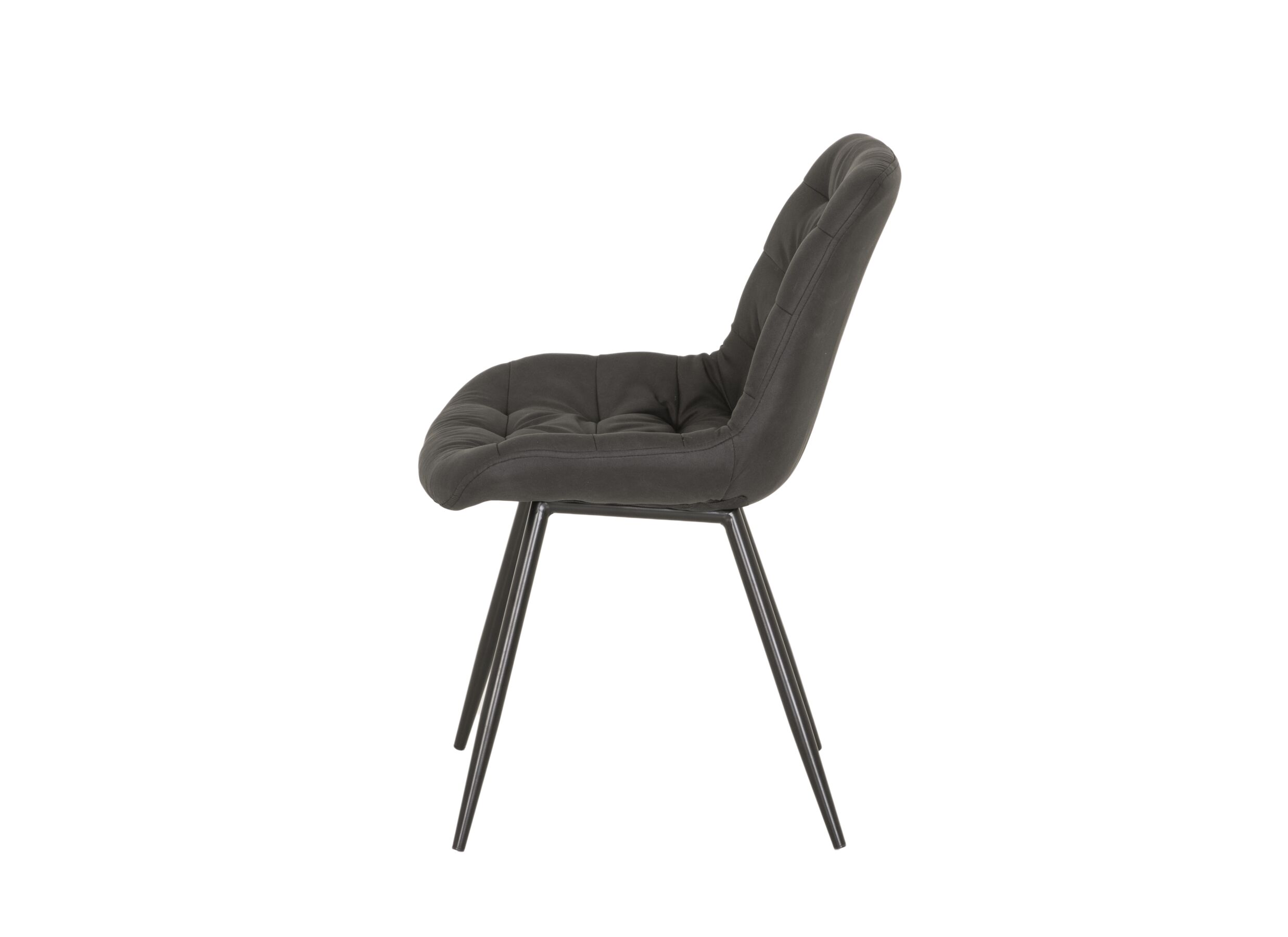 Detail - Chaise Driss 51x53x80cm - tissu - noir