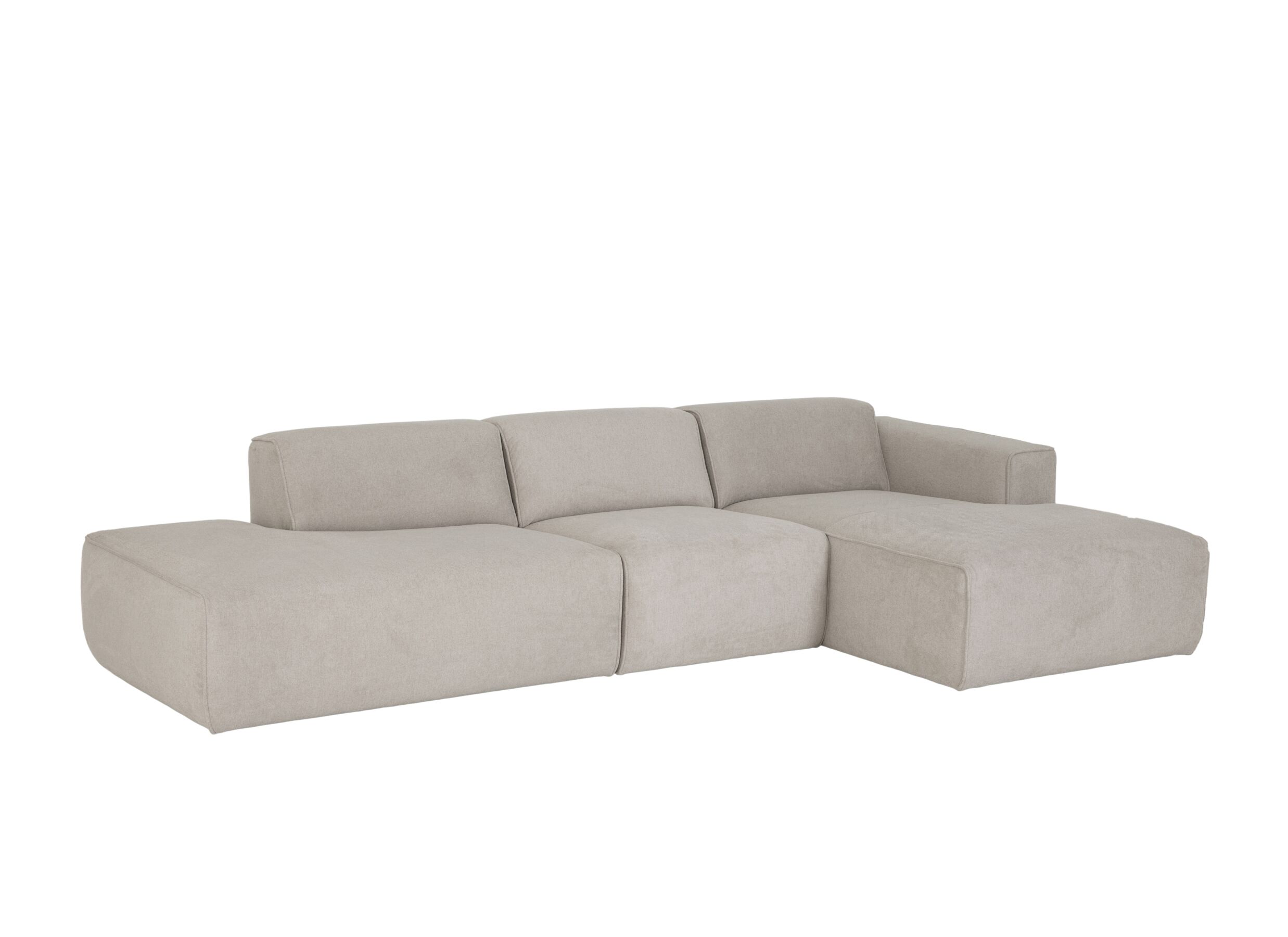 Hoeksalon Enjoy 308x165cm - stof - beige - Hoeksalon Enjoy 308x165cm - stof - beige