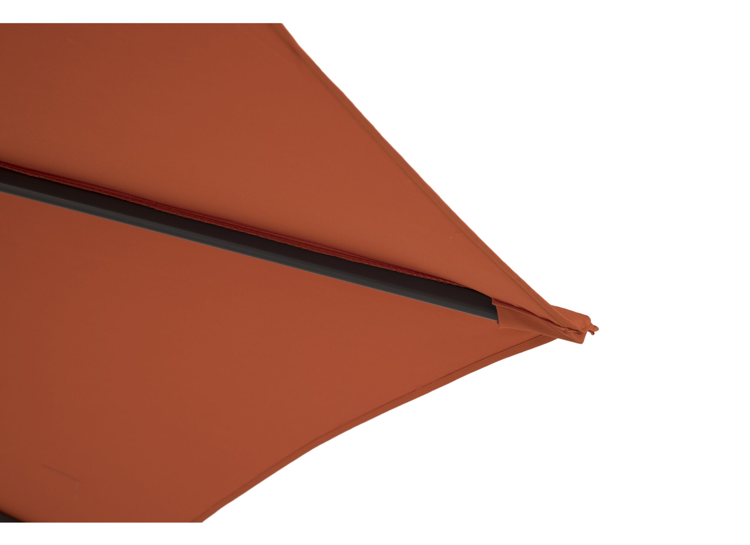 Detail - Parasol Nerissa Ø350cm rouge avec couverture