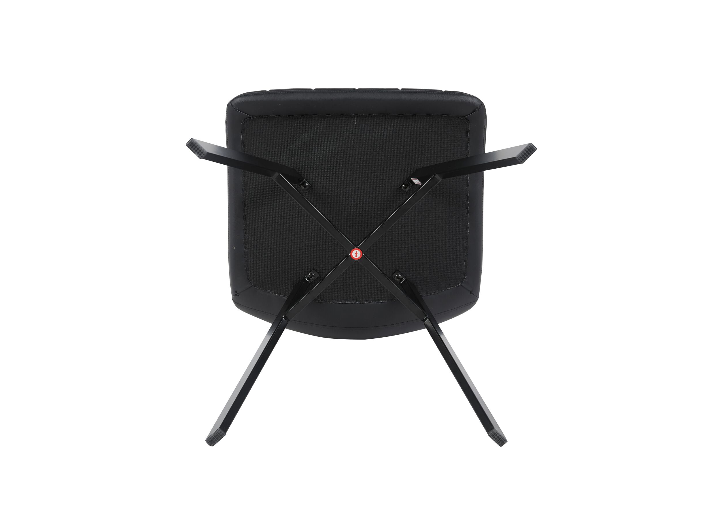 Aperçu - Chaise Gorgo 58x51x86cm - similicuir - noir