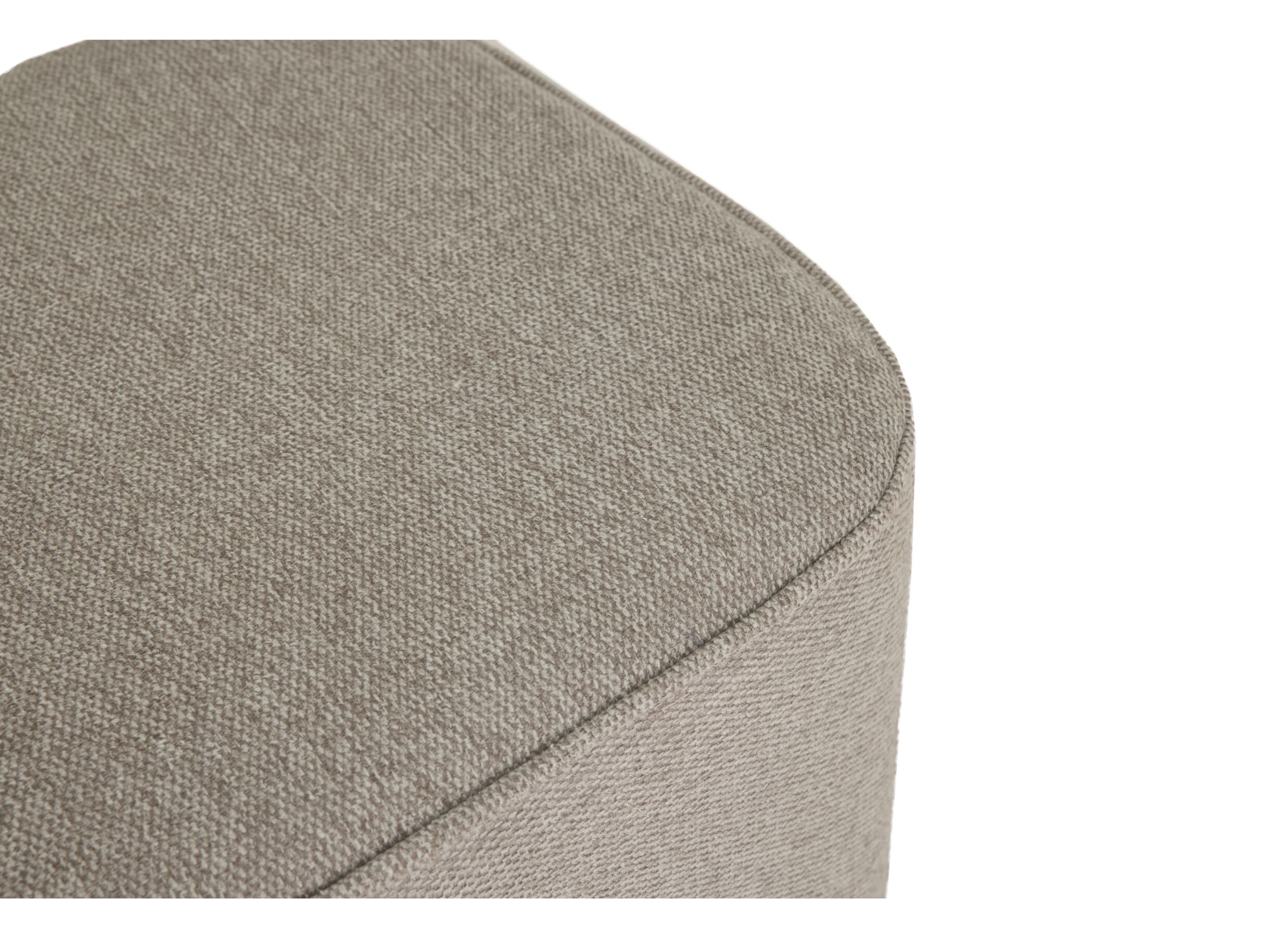 Detail - Pouf Mono tissu greige