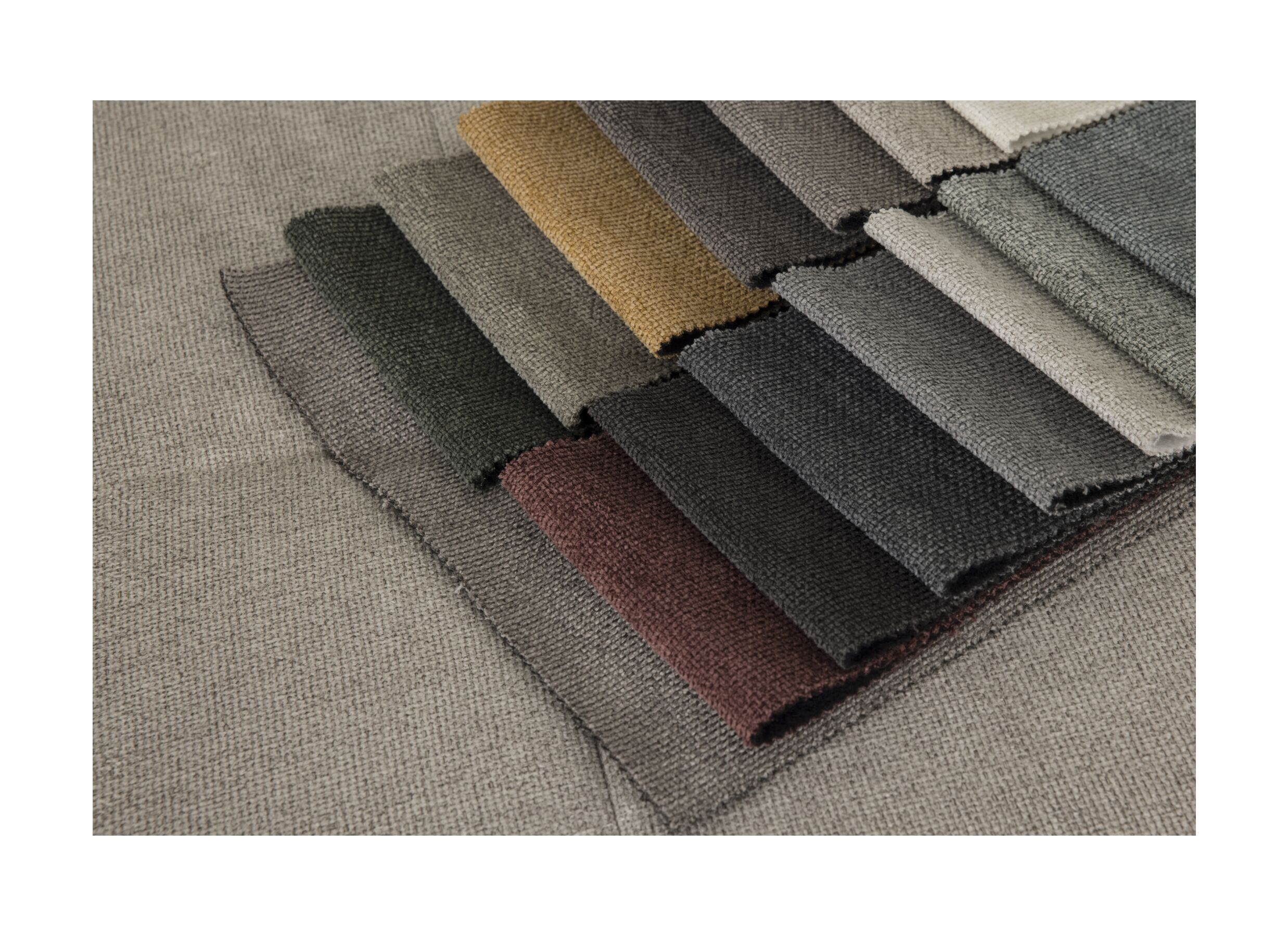 Couleurs - Canapé d'angle Naja 353x255cm - tissu - desert avec fonction lit et réglage de la profondeur du siège