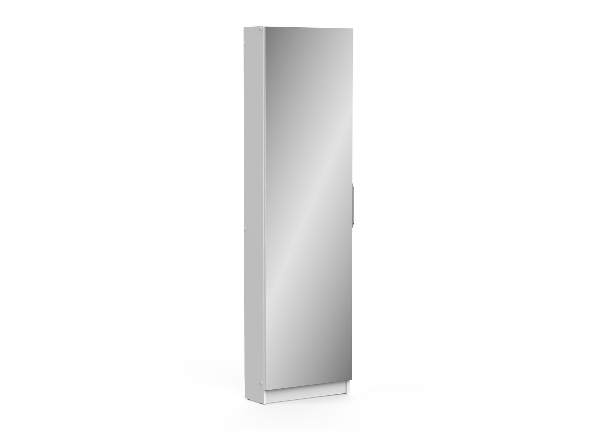 Aperçu - Armoire à chaussures Zapatero 50x20x181cm blanc mat