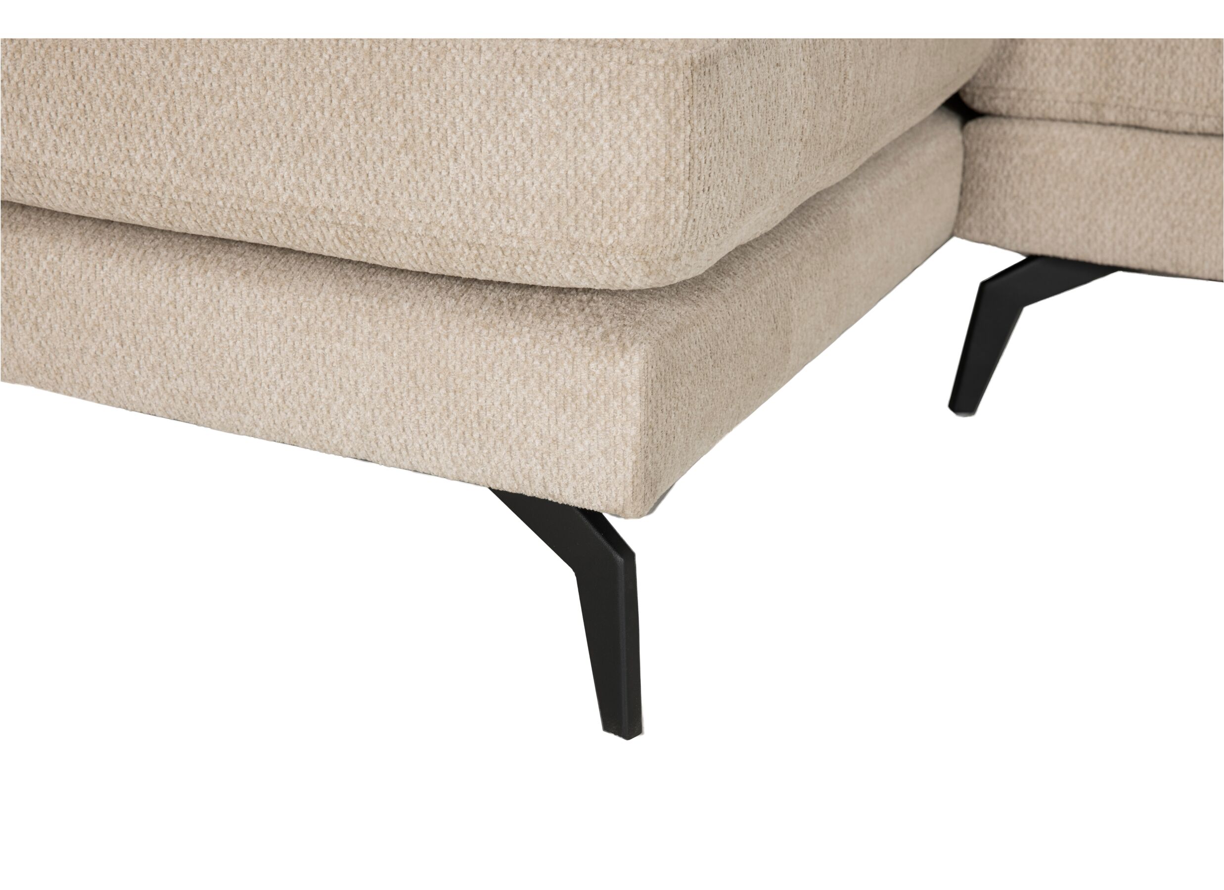 Detailfoto - Hoeksalon Namur 293x160cm - stof - beige