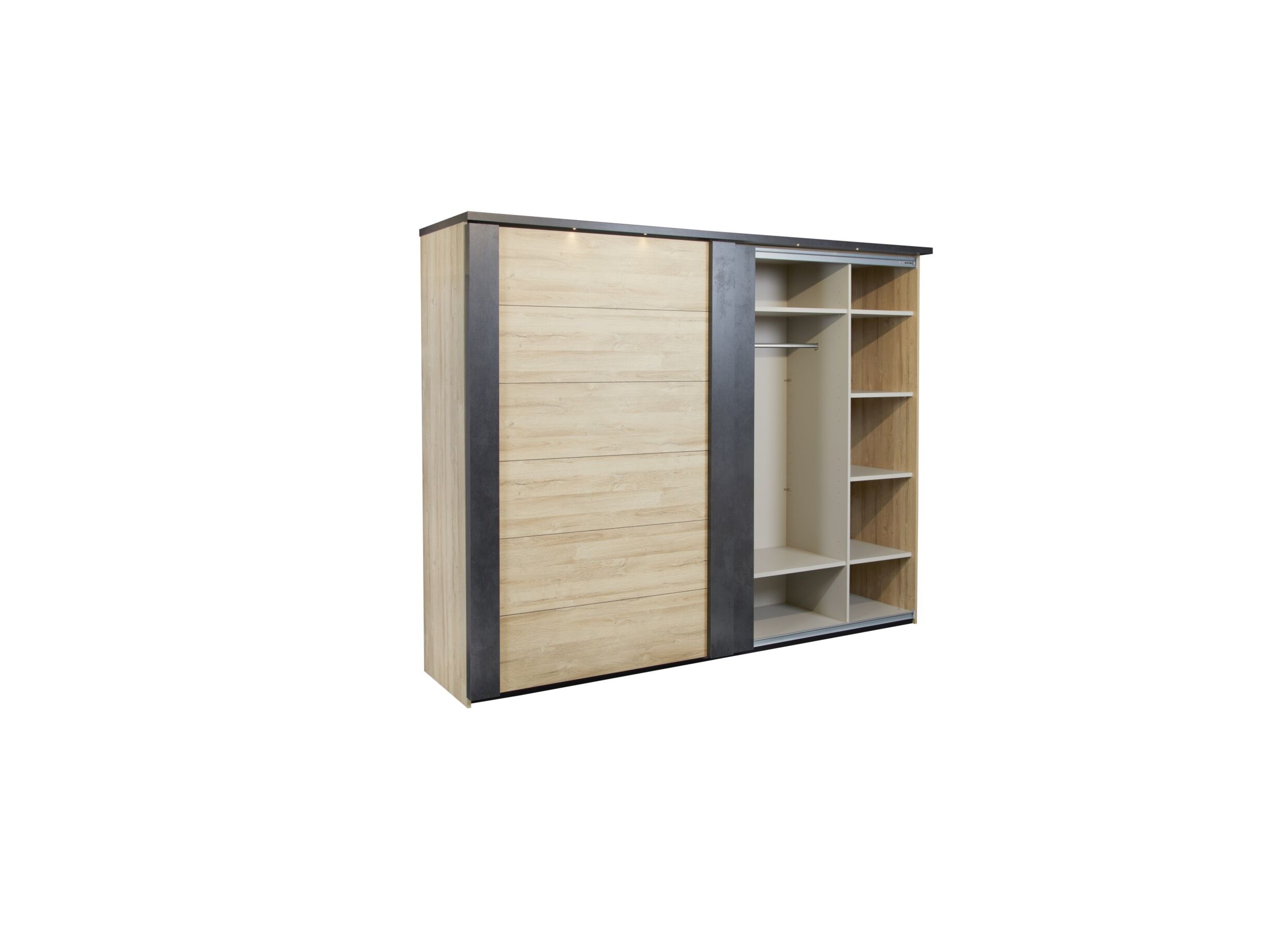 Armoire à portes coulissantes Phaedra 280cm - décor - French oak