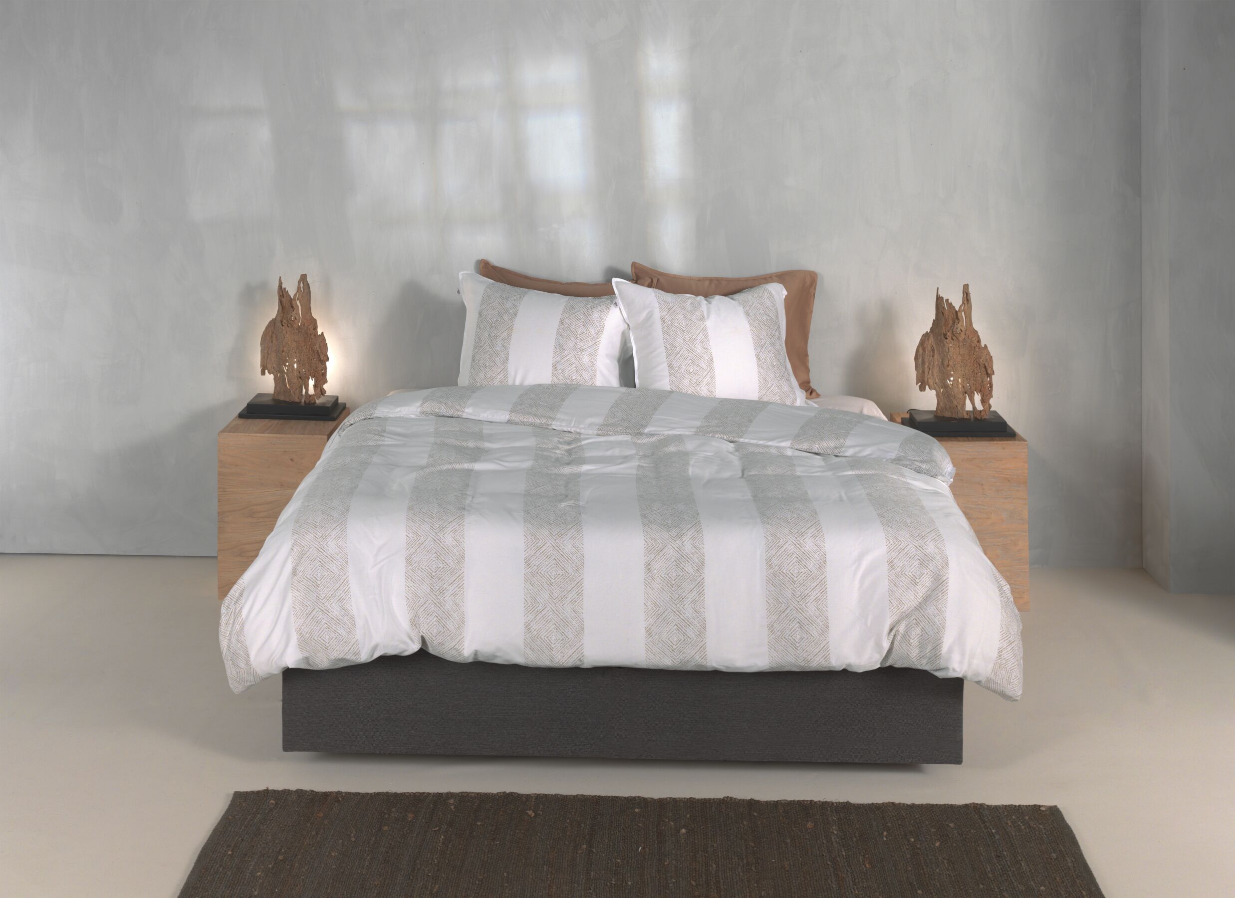 Foto ambiance - Housse de couette 260x220cm - satin de coton - forest