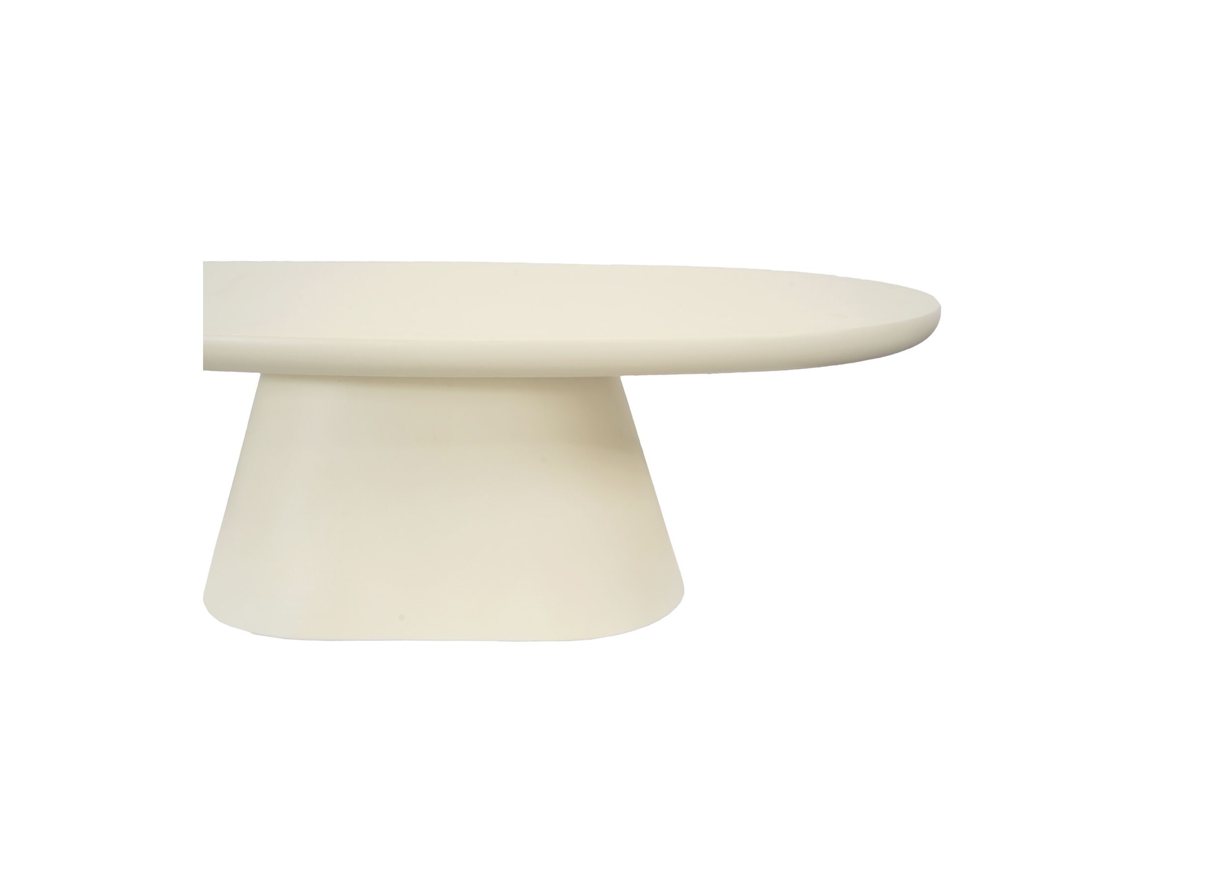 Detail - Table basse Nexa 120x70cm - micro ciment - beige