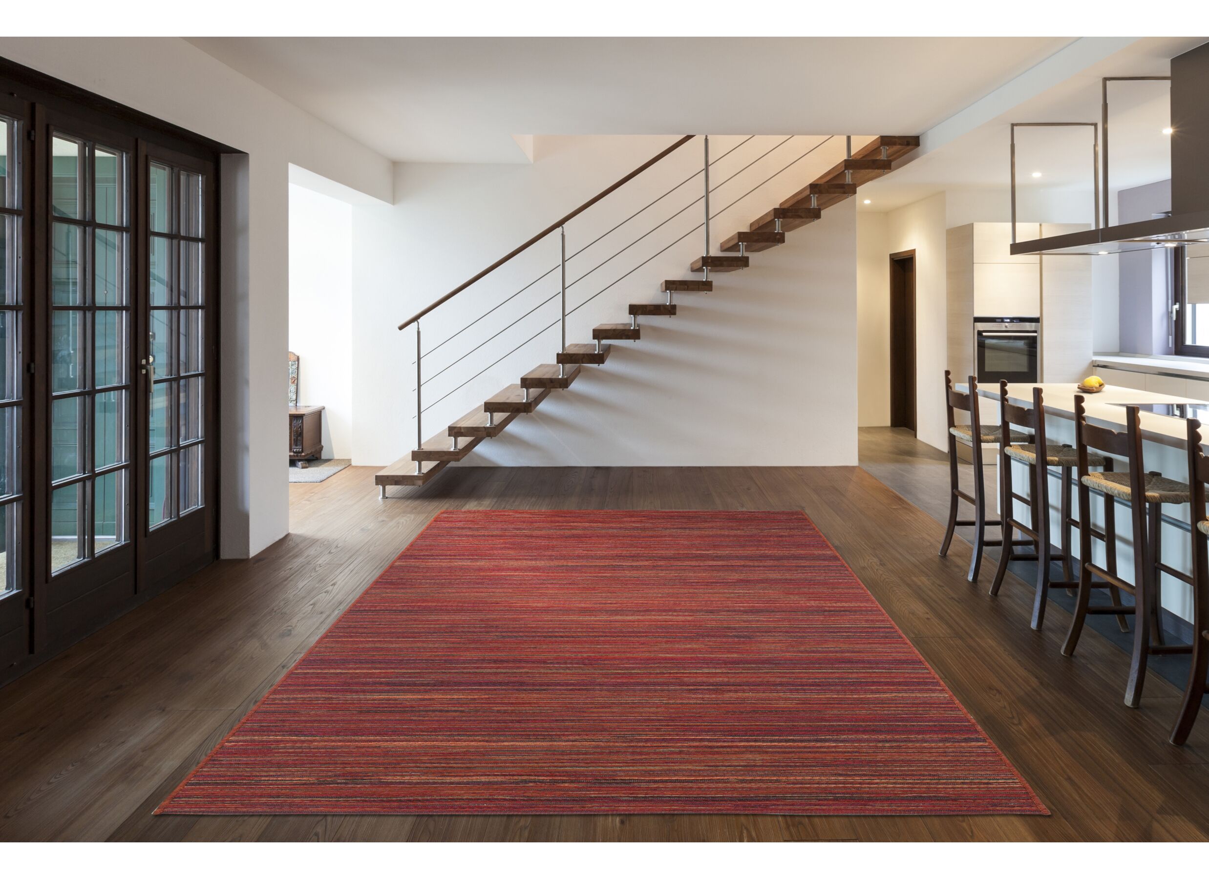 Sfeerfoto - Buitentapijt Brandon 140x200cm flatweave