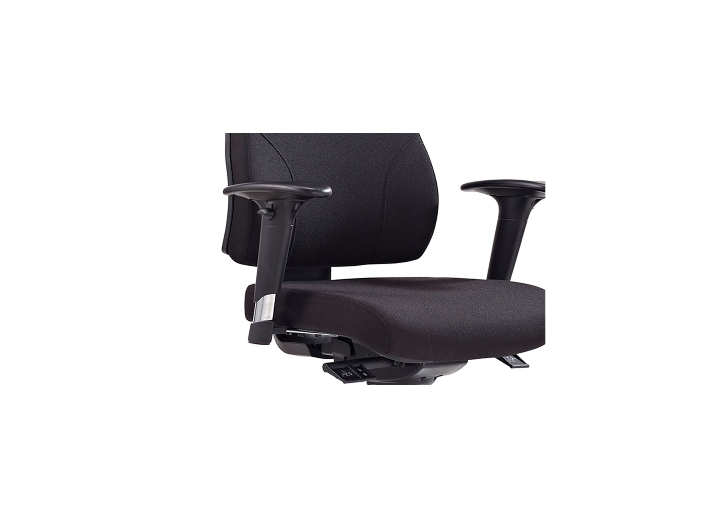 Chaise de bureau Geronimo 66x61,5x104,5cm - tissu - noir