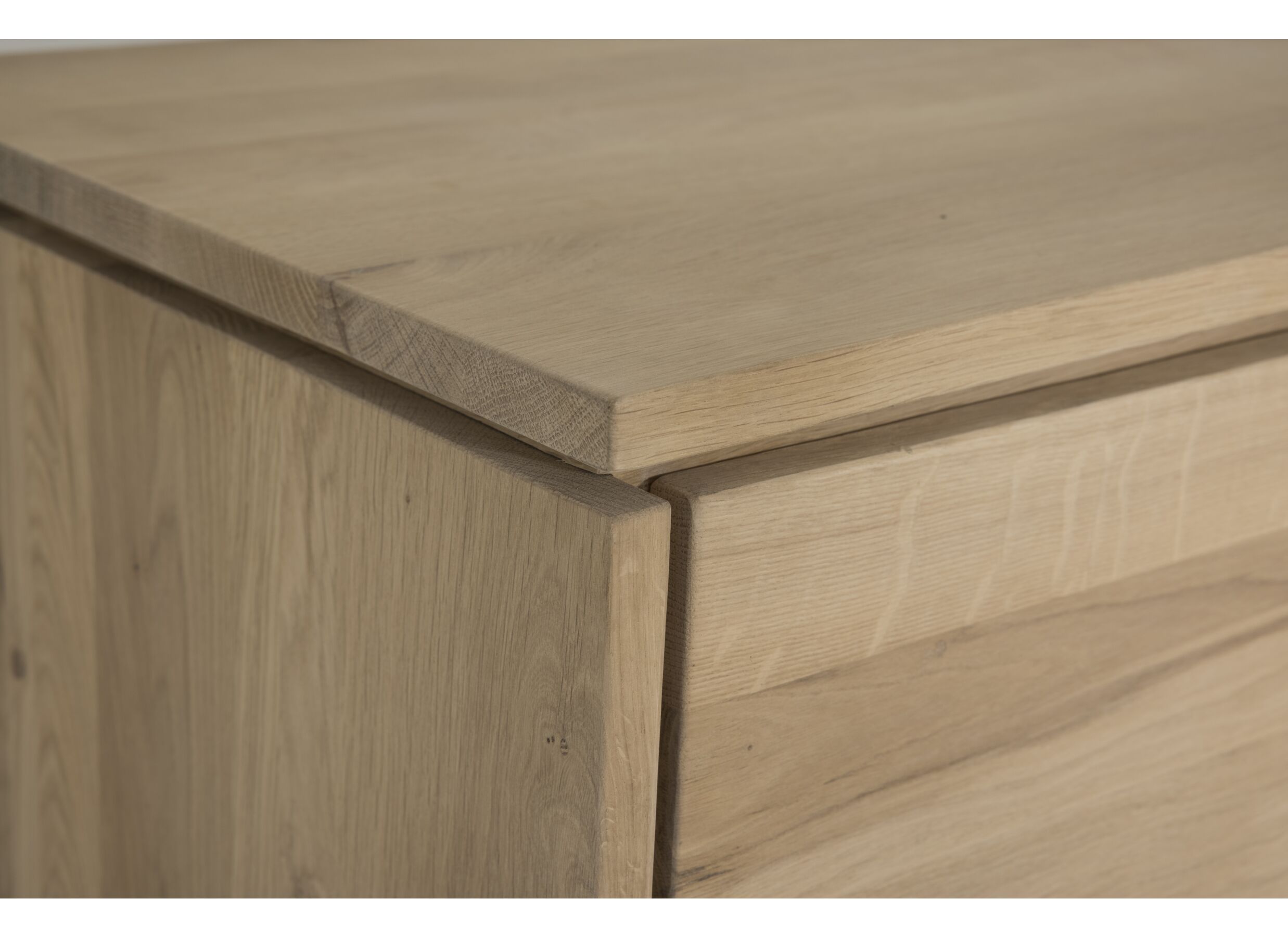 Buffet Nomade 240cm - chêne massif & décor - naturel