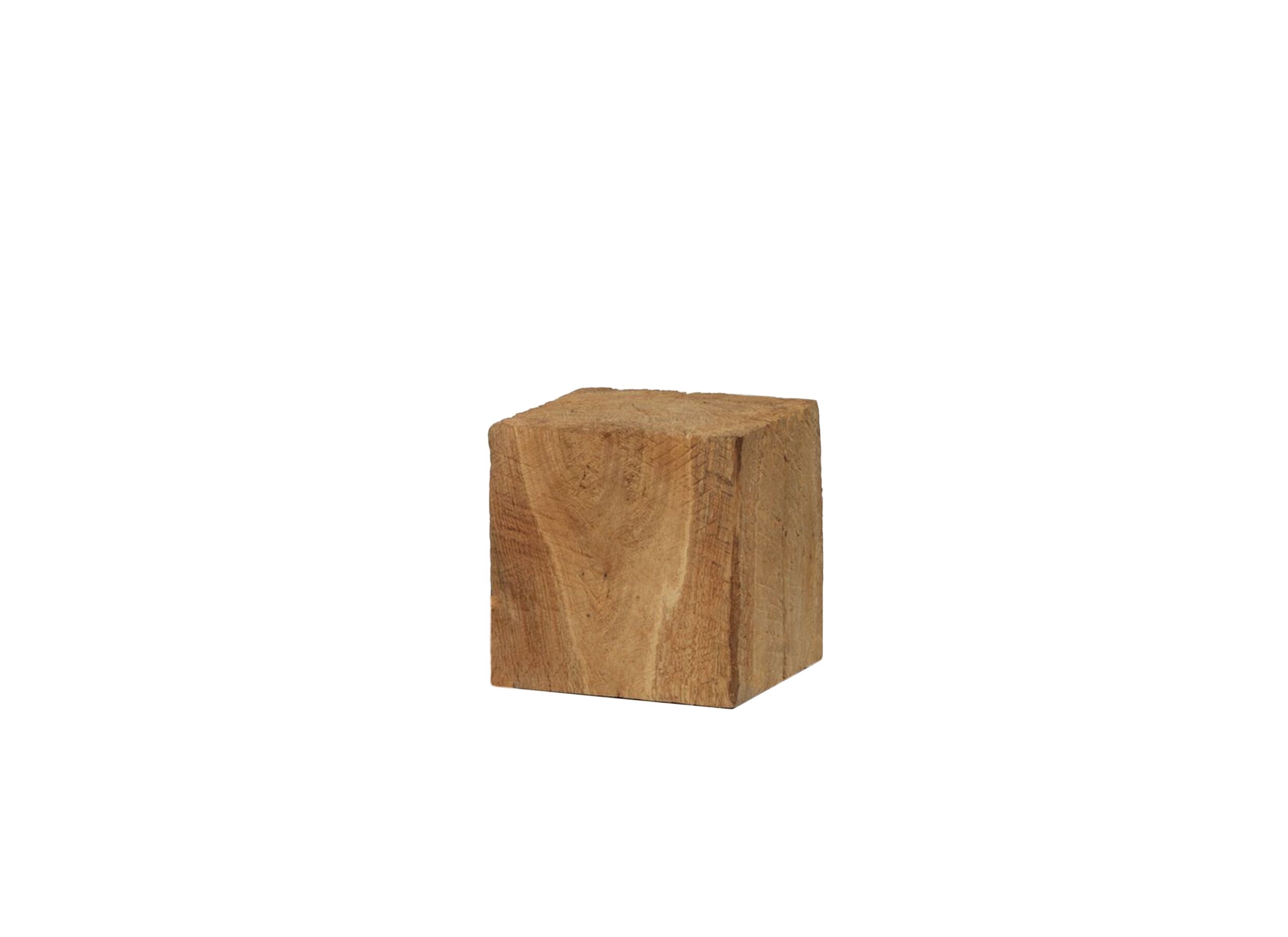 Zuil Kubus 15x15x15cm - eik massief - naturel
