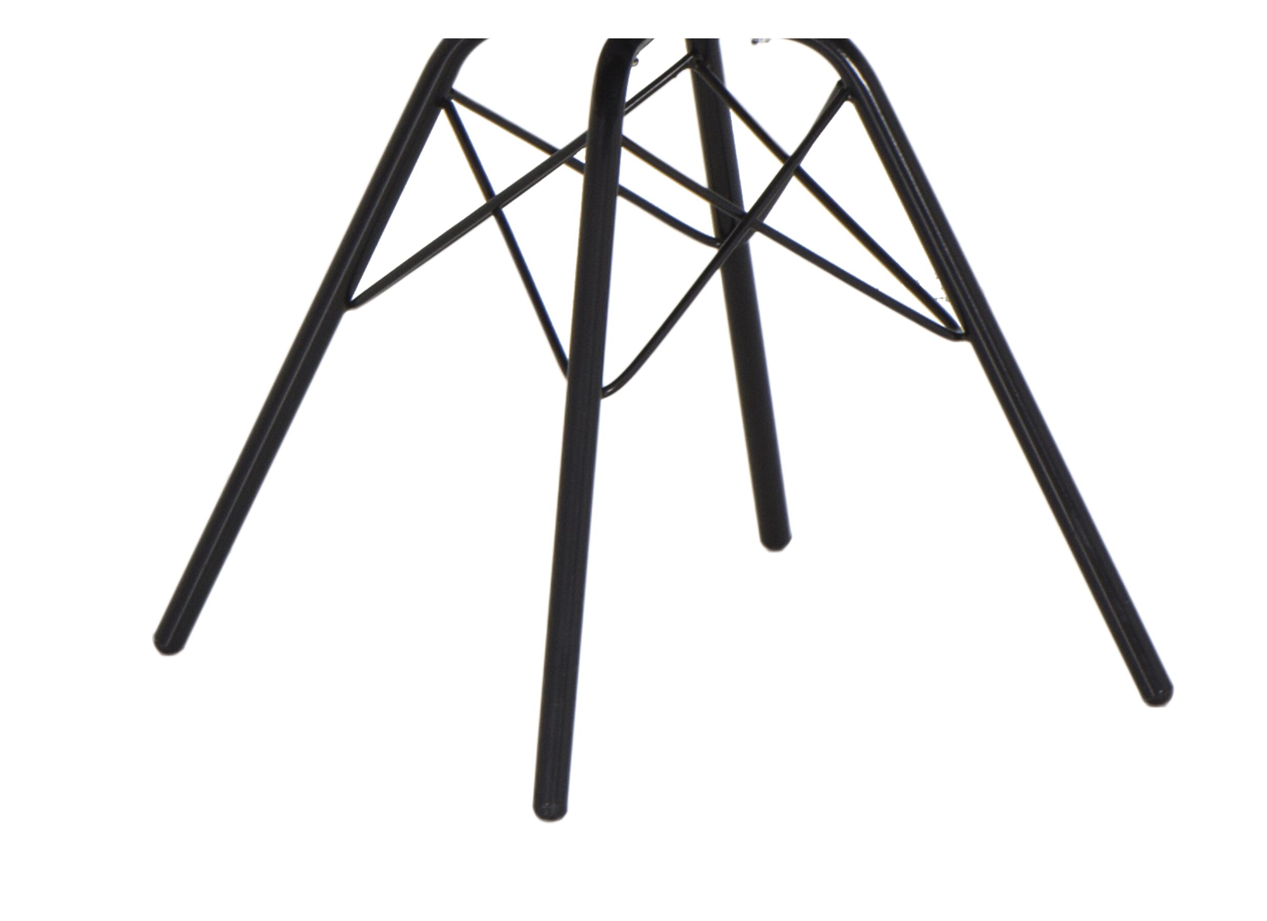 Chaise coque Gigi 49x55x82cm - similicuir - noir