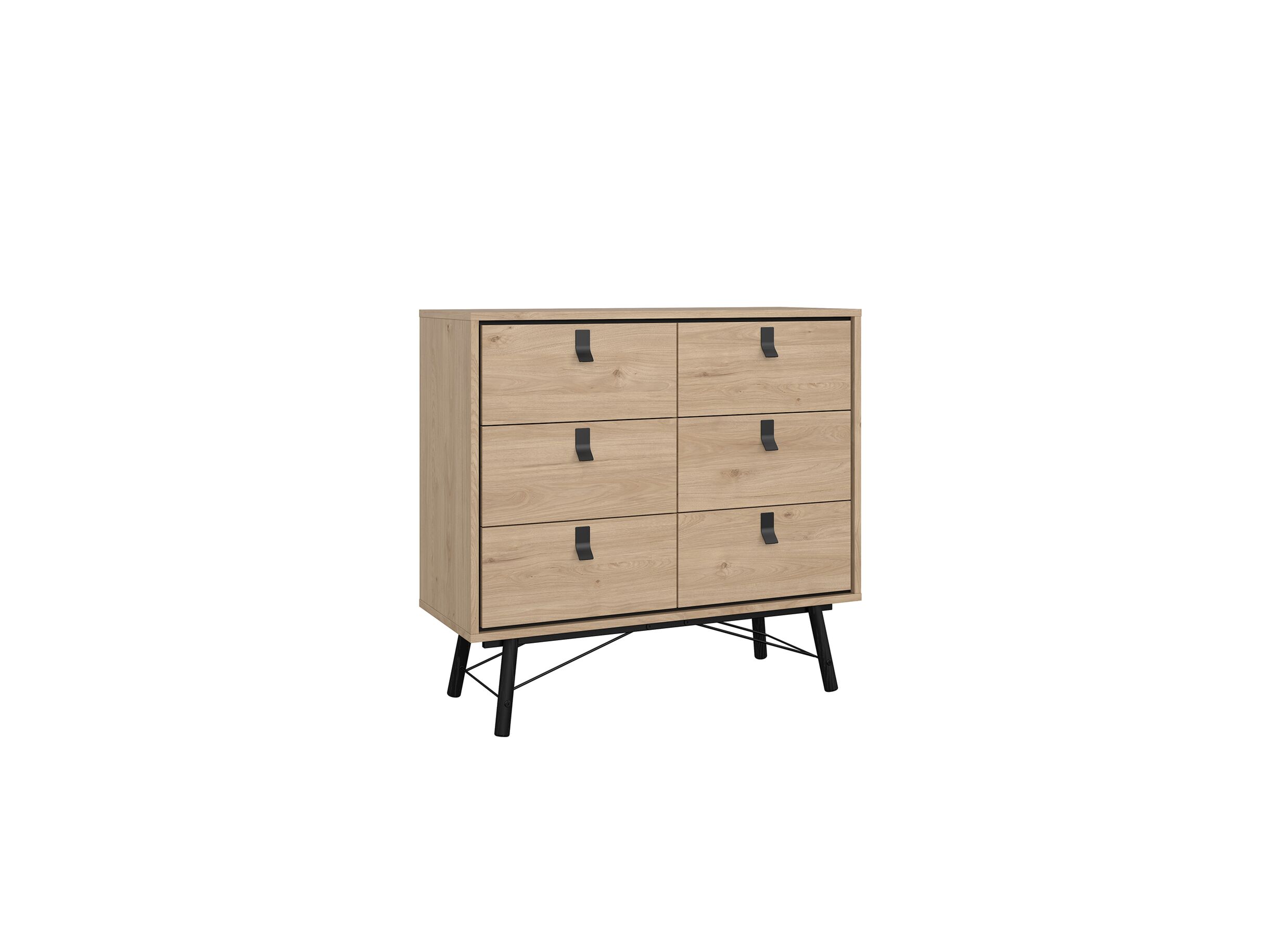Commode Ry 102x41x95cm - Commode Ry 102x41x95cm - décor - marron/noir