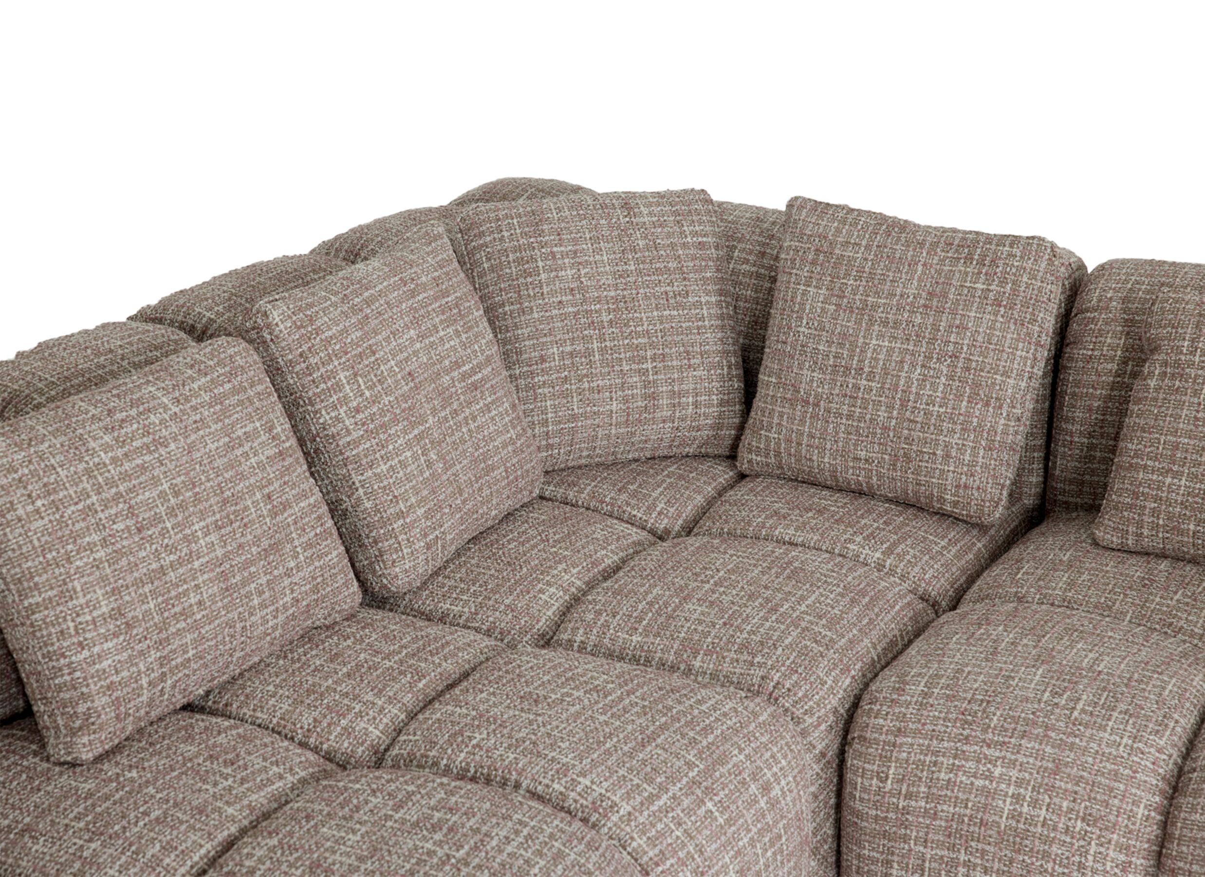 Detailfoto - Hoeksalon Parkaway 350x270cm - stof - roze