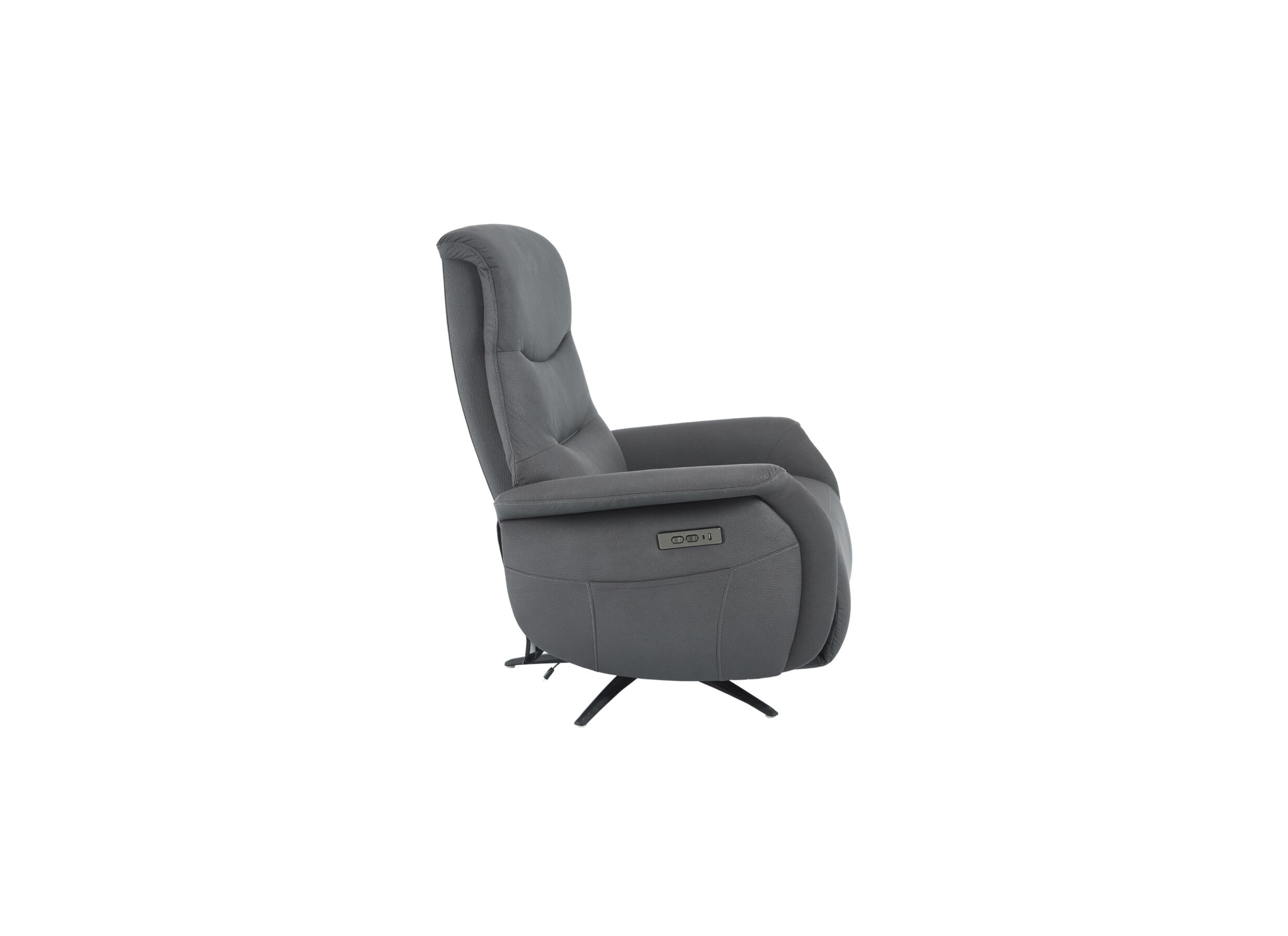 Aperçu - Fauteuil relax Bromo électrique - fibre polyester - noir