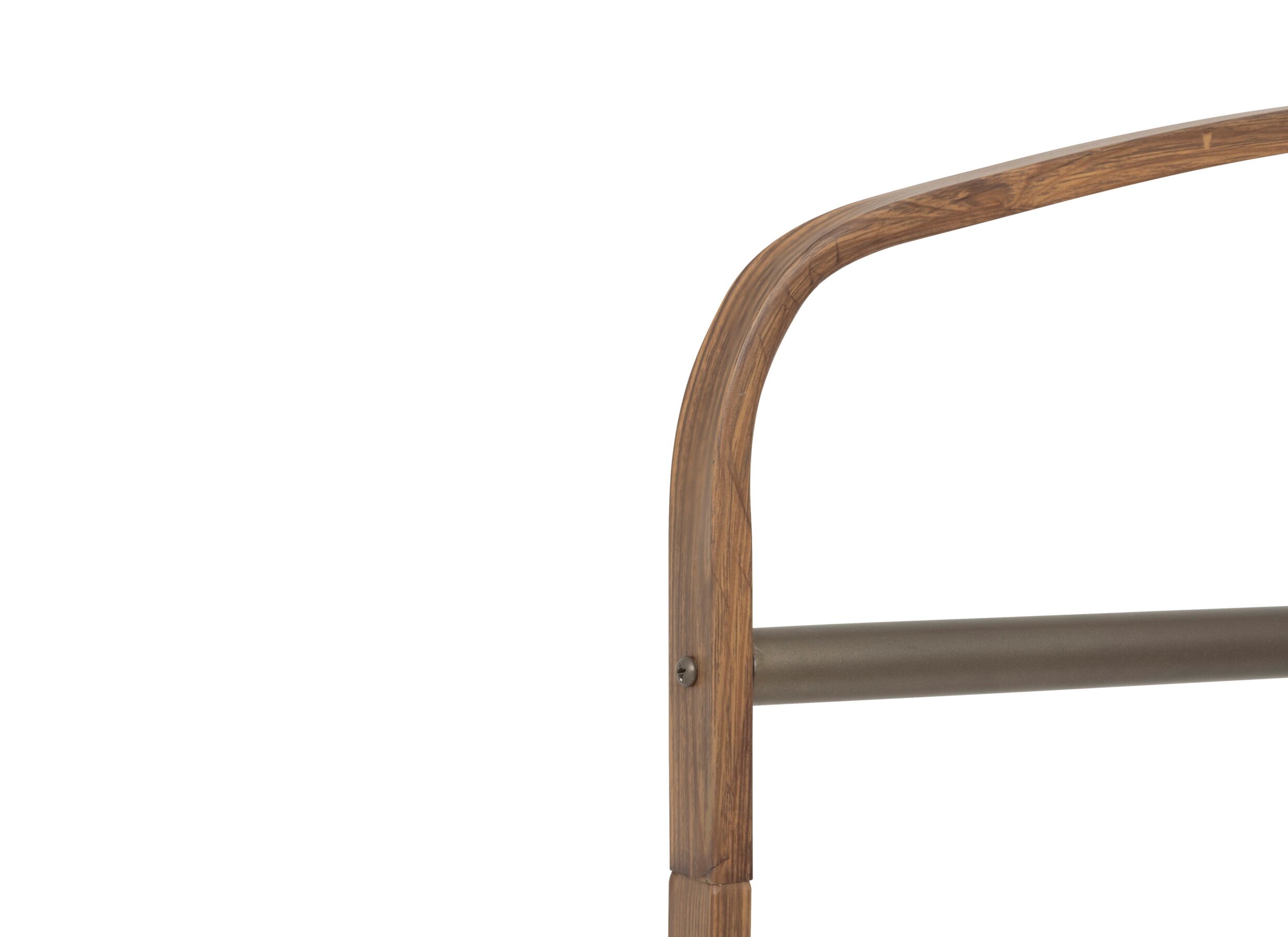 Detail - Portant Come 80x40x165cm - acier & MDF - marron