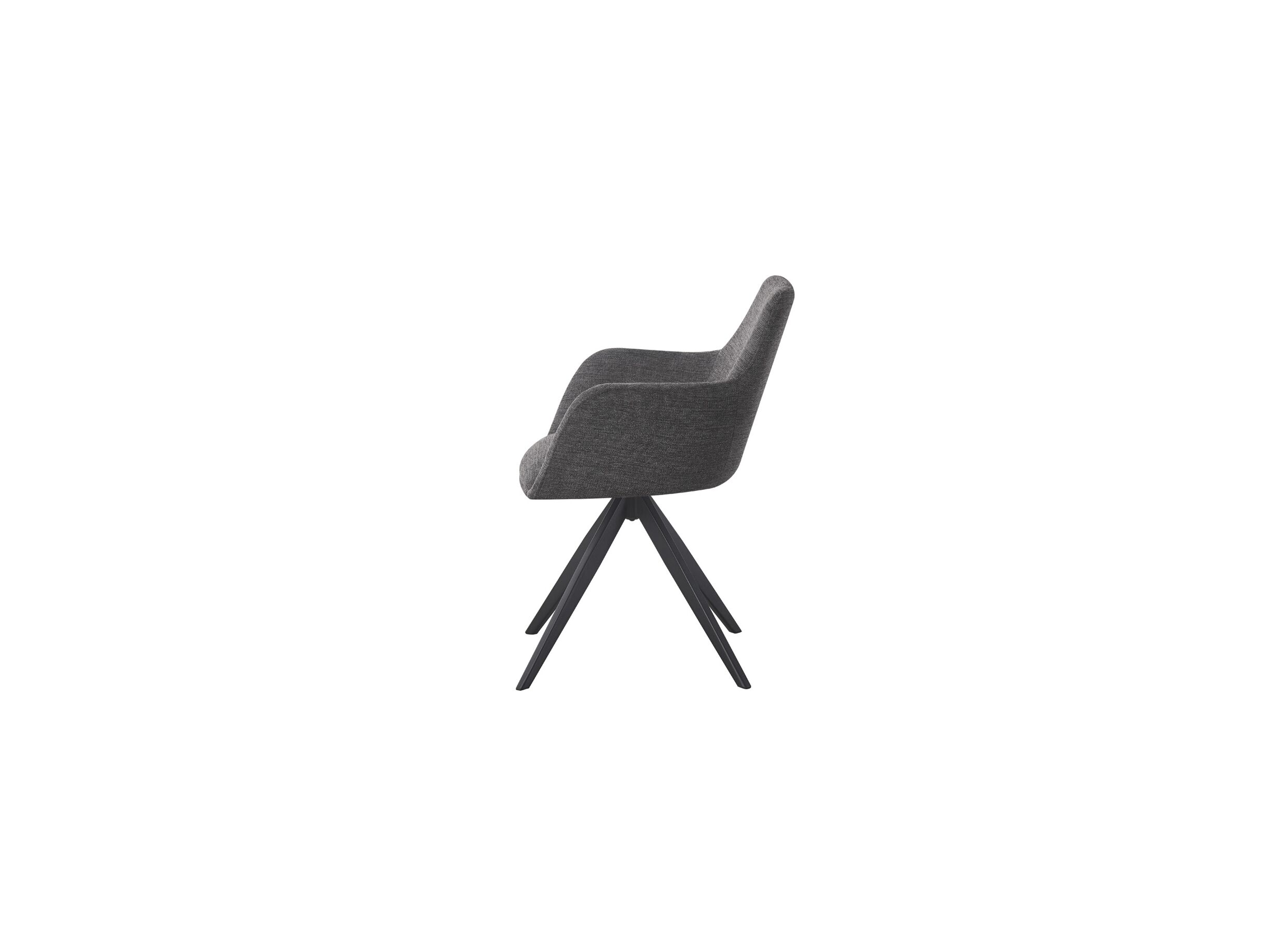 Overzichtsfoto - Draaistoel Sirius 57x60x83cm - stof - antraciet