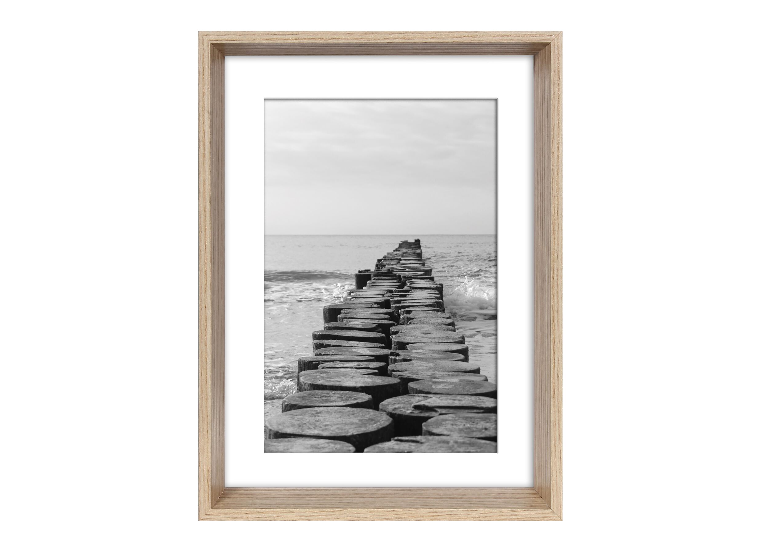 Fotokader Blanc 13x18cm - MDF - naturel - Cadre photo Blanc 13x18cm - MDF - naturel