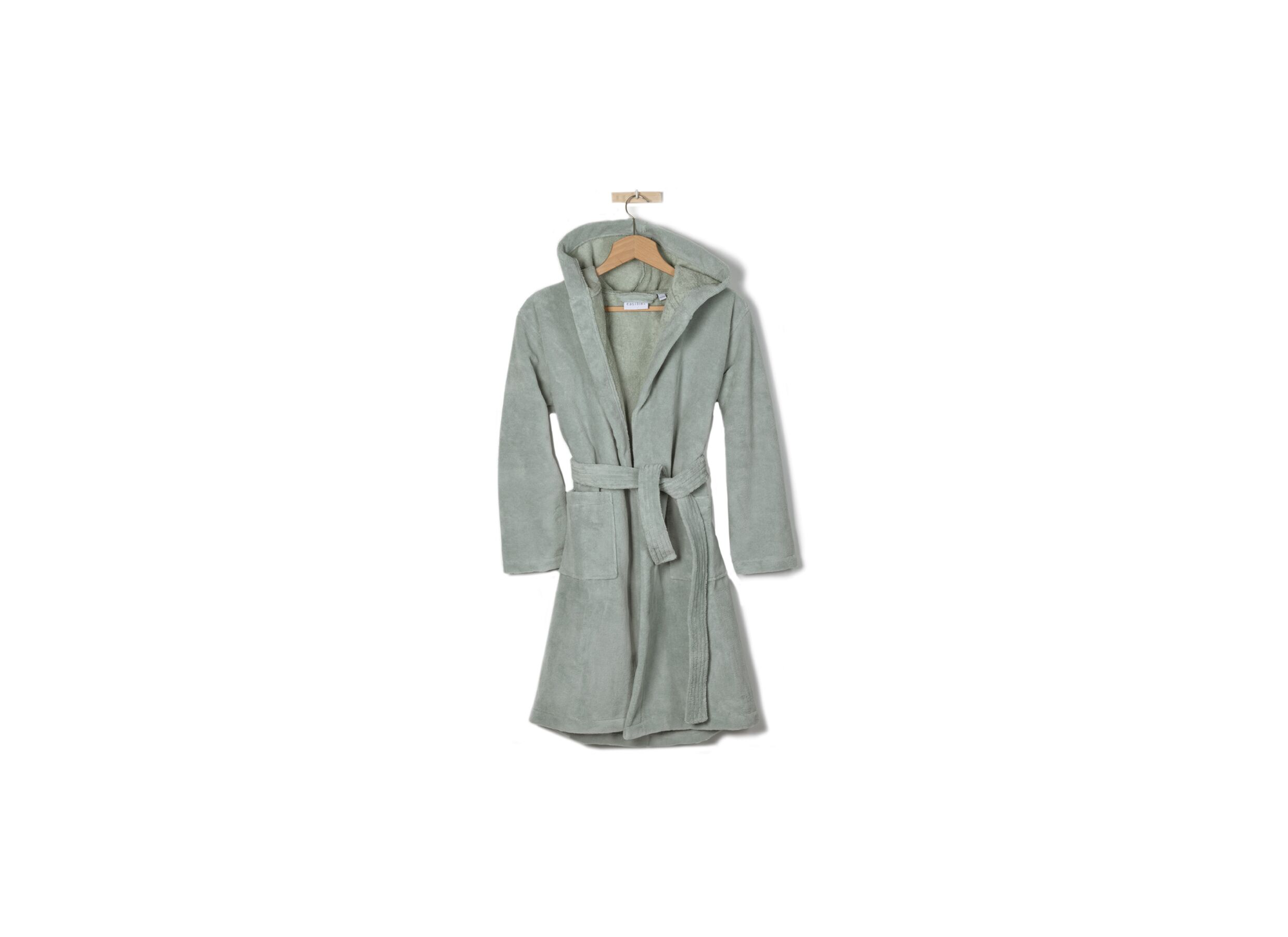 Peignoir Kids 146/152 coton molleton sea green - Peignoir Kids 146/152 coton molleton sea green
