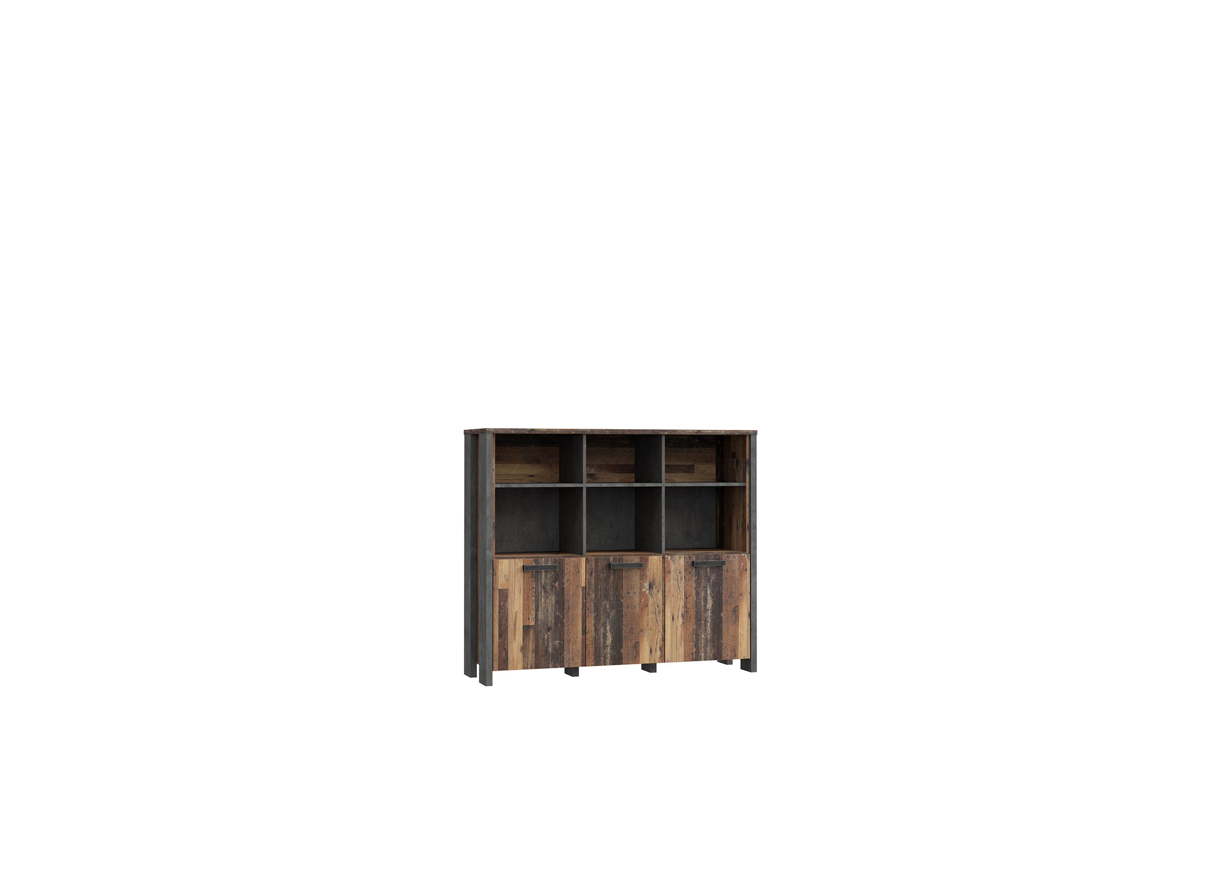 Buffetkast Clif 136cm - decor - old wood/beton