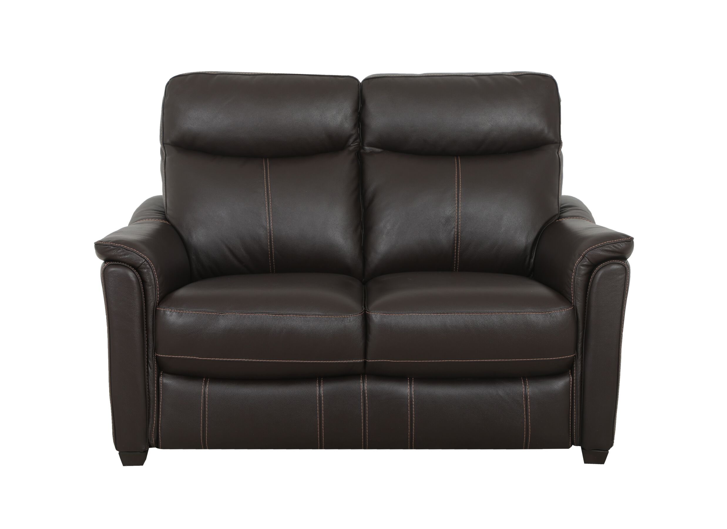 Zetel Wise 2-zit - leder - walnut - Zetel Wise 2-zit - leder - walnut