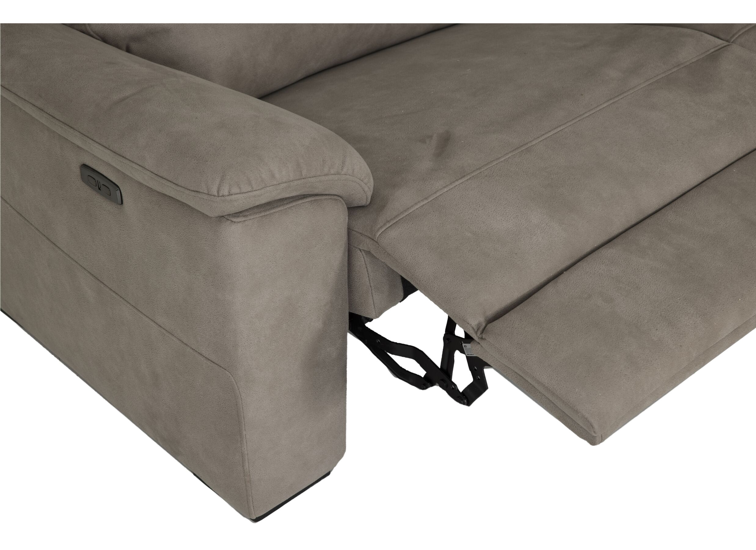 Zetel Grande 3+2-zit - stof - grijs met relax