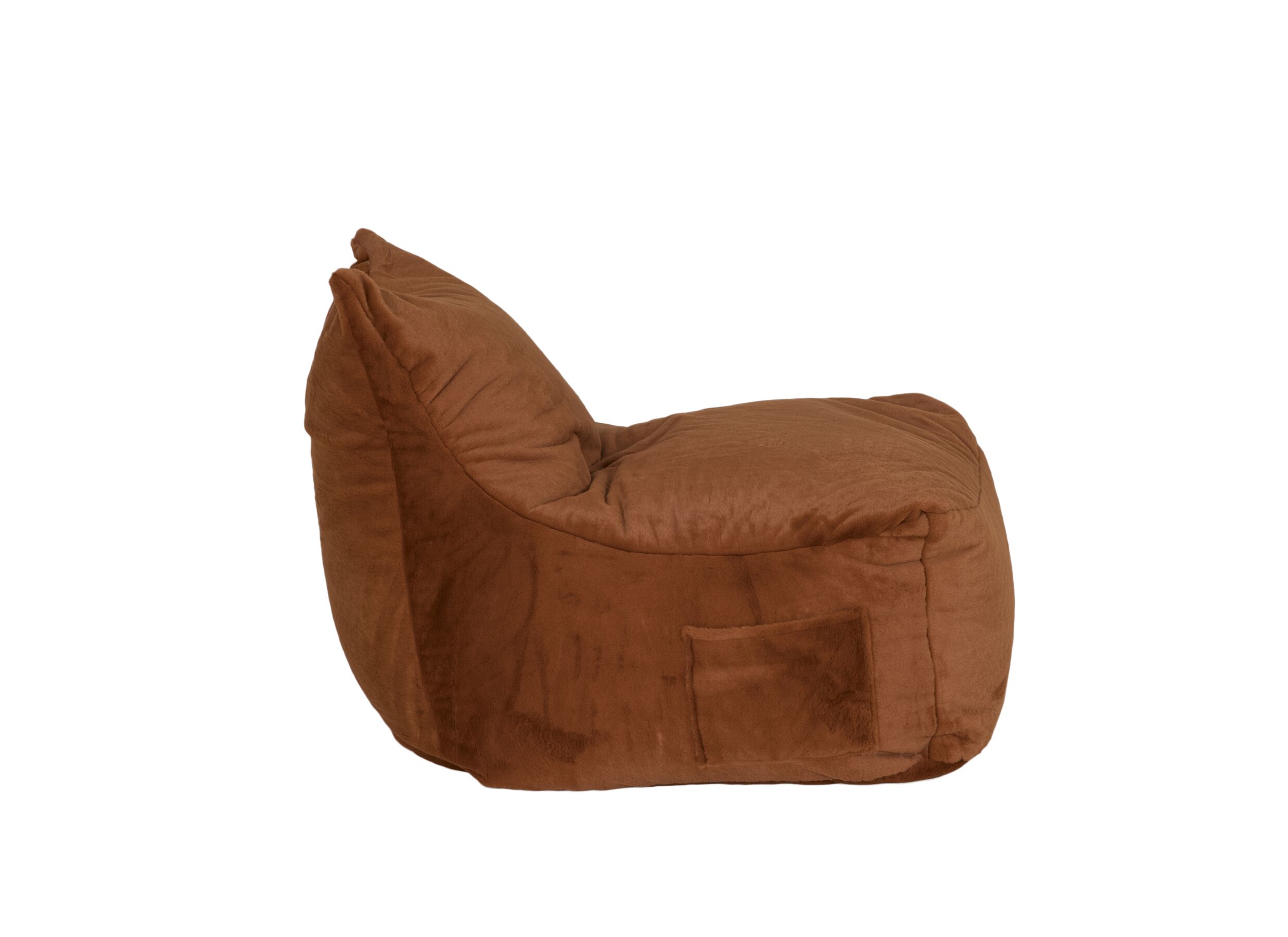 Pouf poire Karina tissu orange