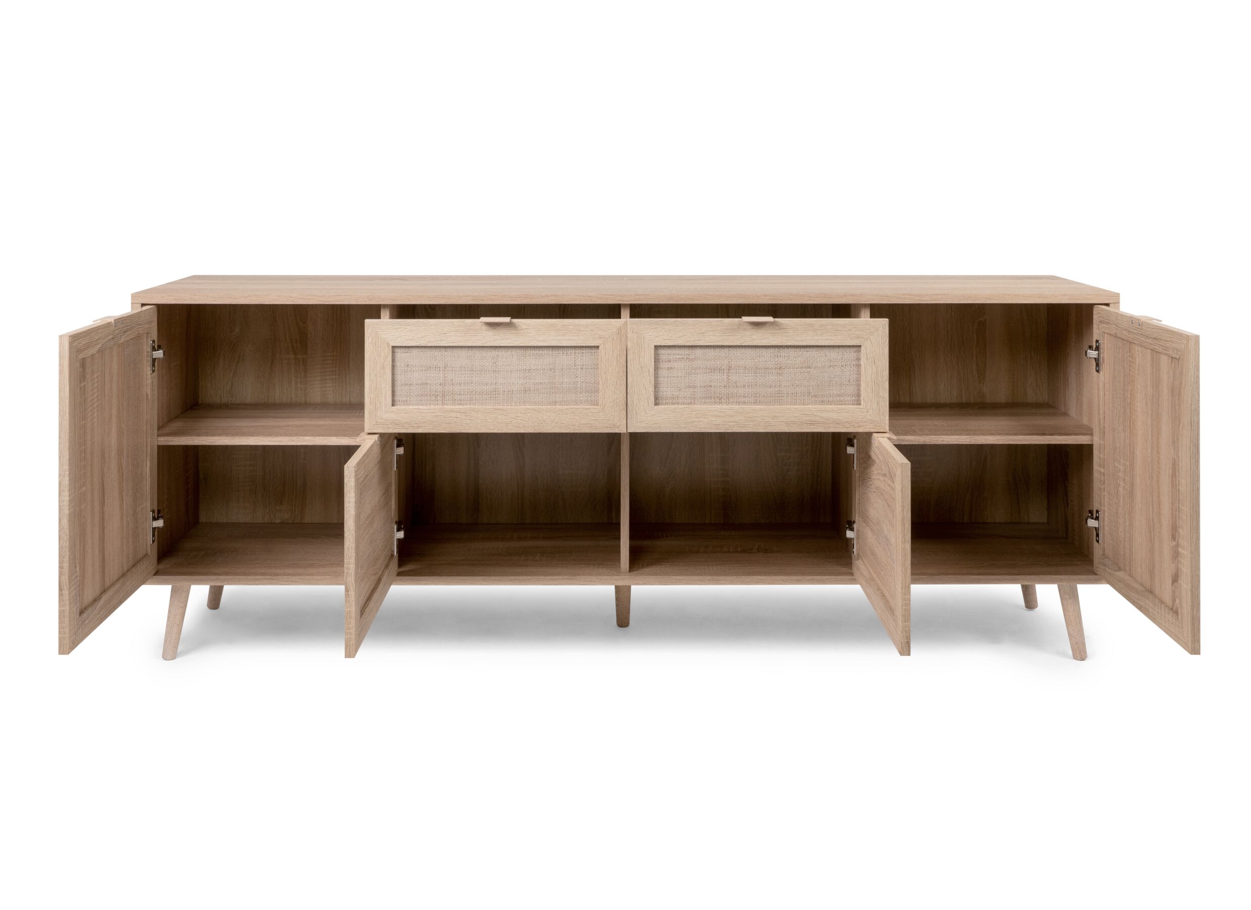 Buffet Bali 180cm - melamine - chêne sonoma