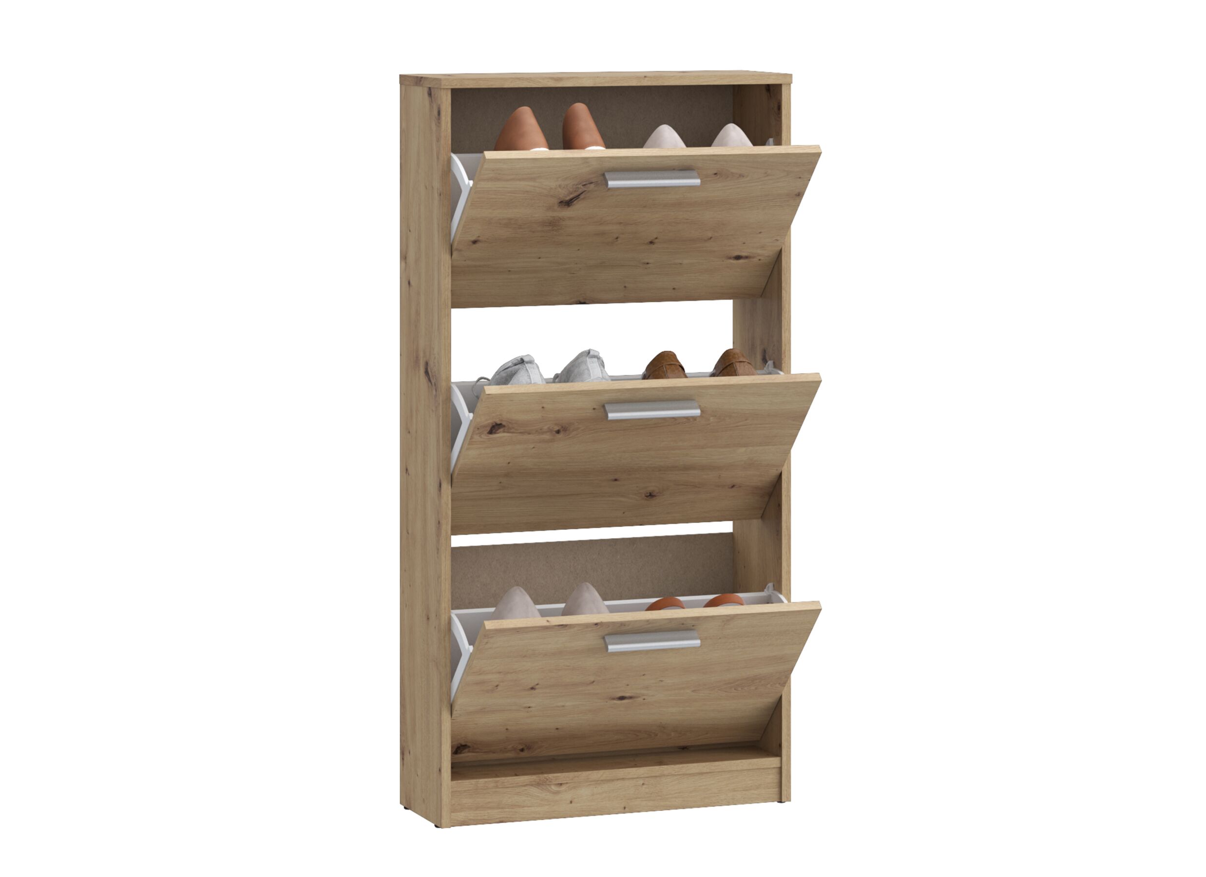 Aperçu - Armoire à chaussures Net402 58x20x116cm - décor - chêne artisanal