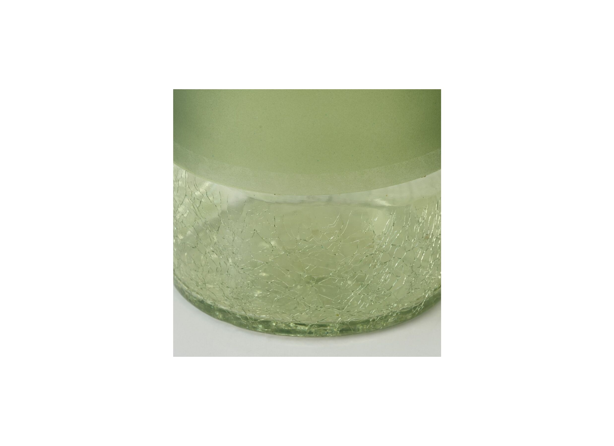 Detailfoto - Theelichthouder Meredith set van 2 - glas - groen