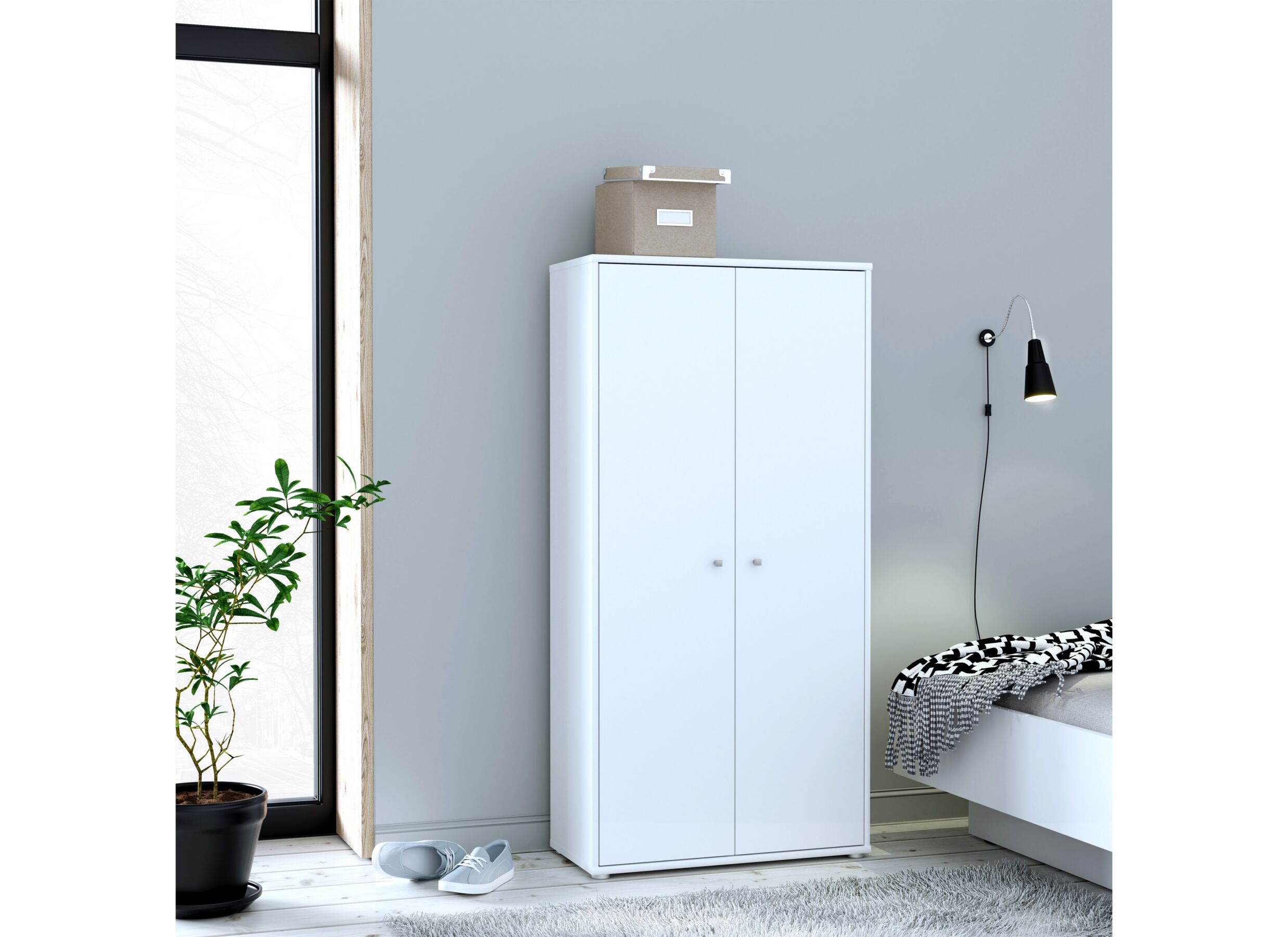 Foto ambiance - Armoire de rangement Topic 74cm - décor - blanc