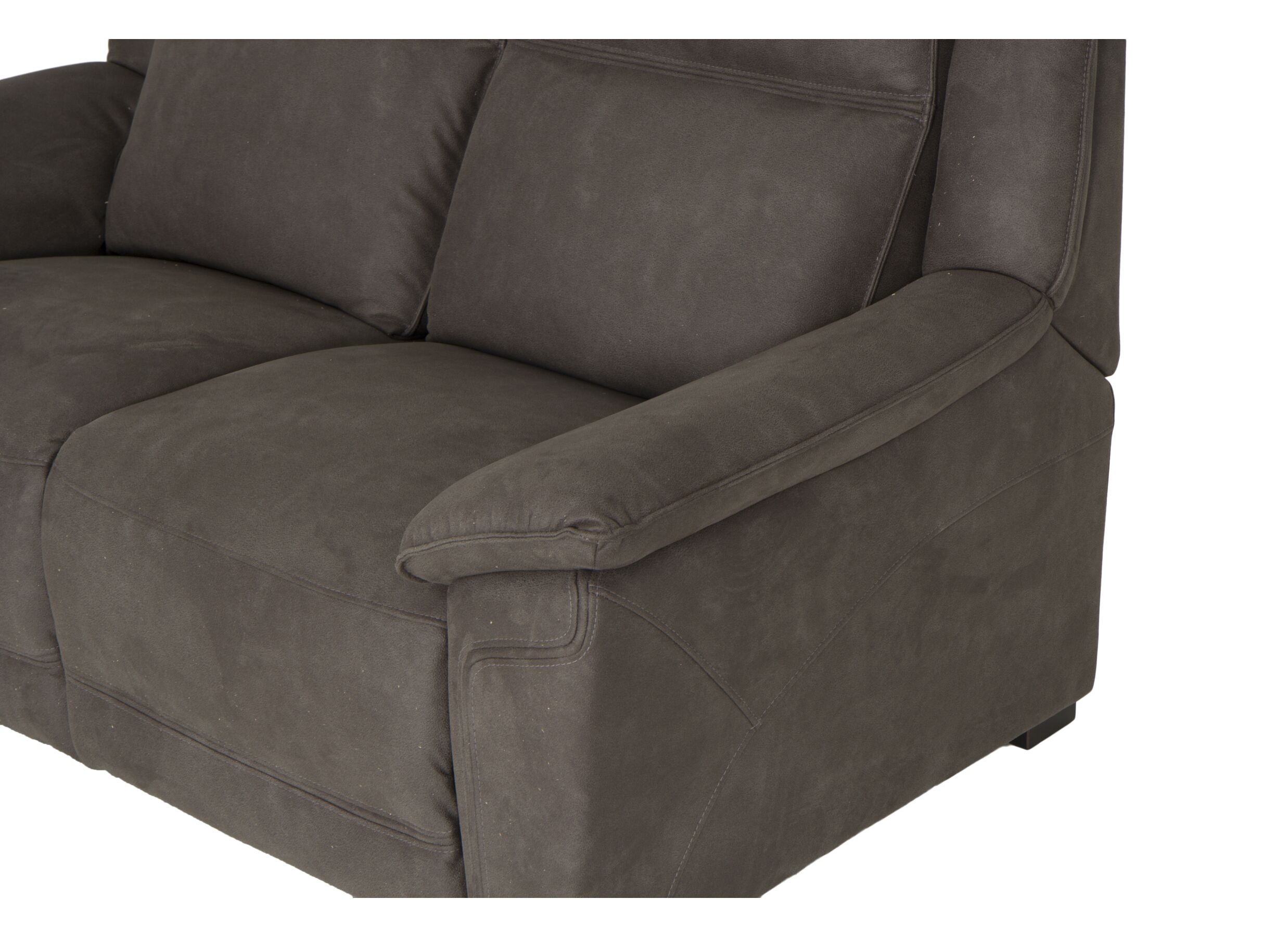 Zetel Globe 3+2-zit - stof - bruingrijs met 2 relaxen