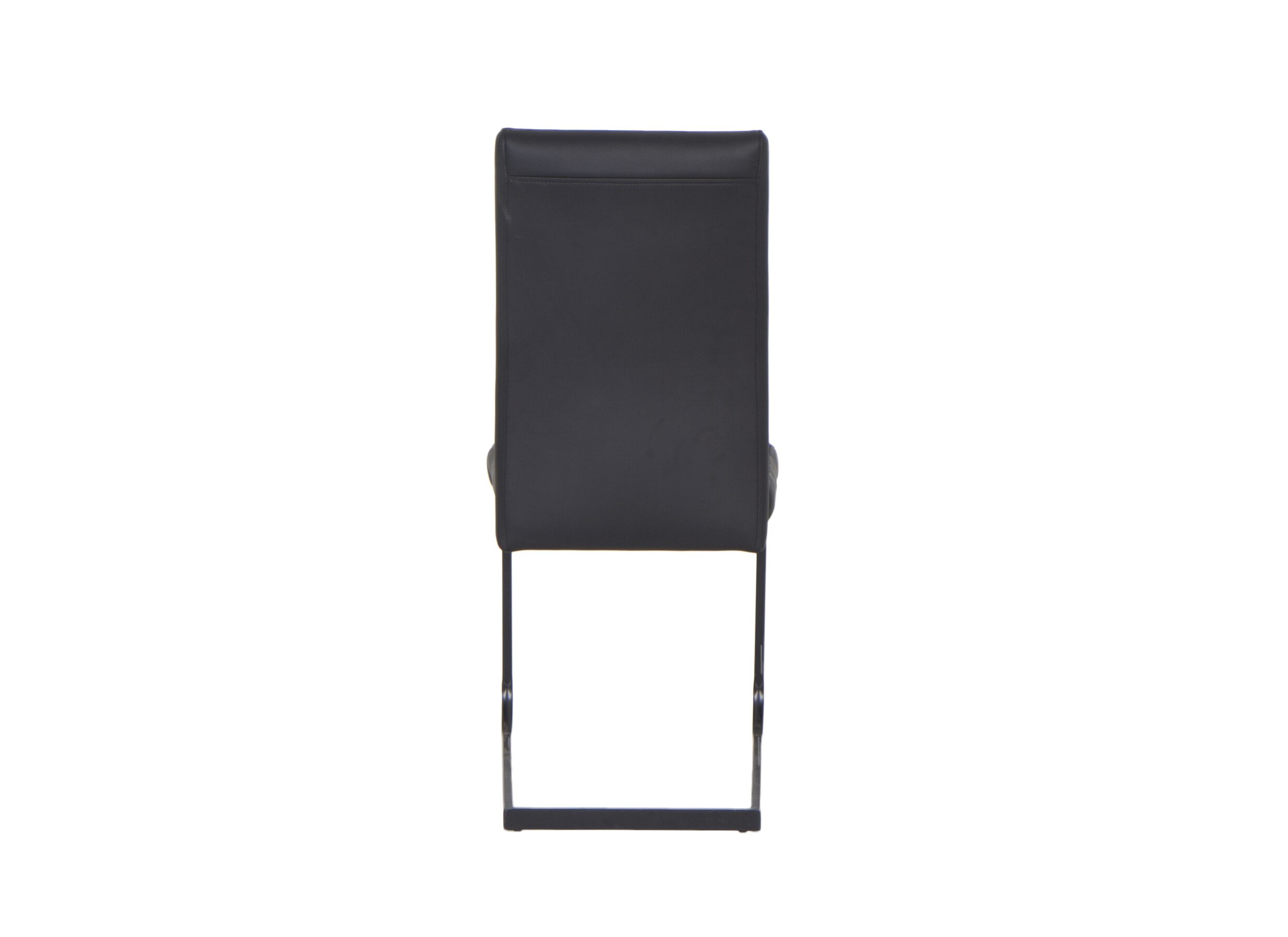 Stoel Quartz 45x43x98cm - lederlook - zwart