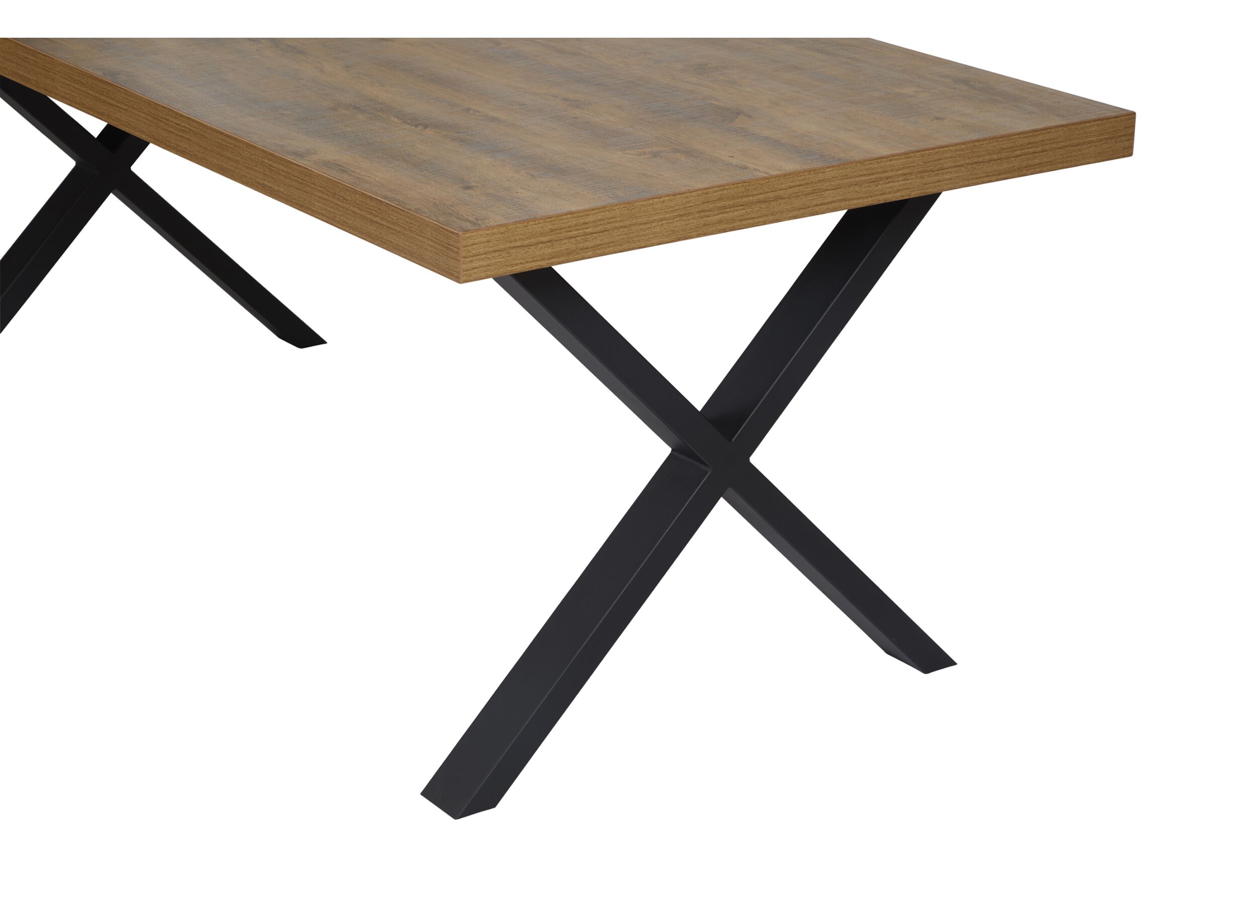 Table Samuel 200x95cm - panneau décor - chêne denver