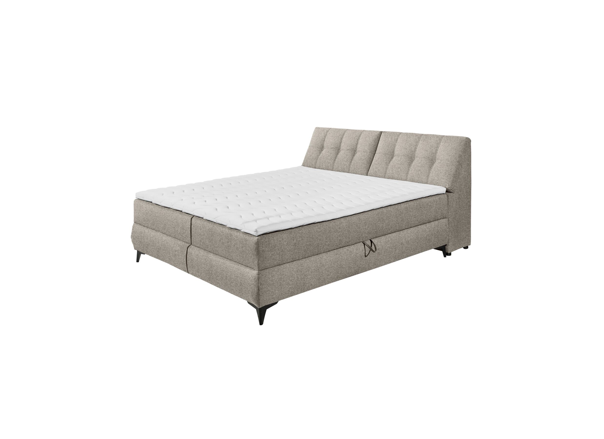 Bedbox Atlantis 160x200cm met opbergruimte stof zand