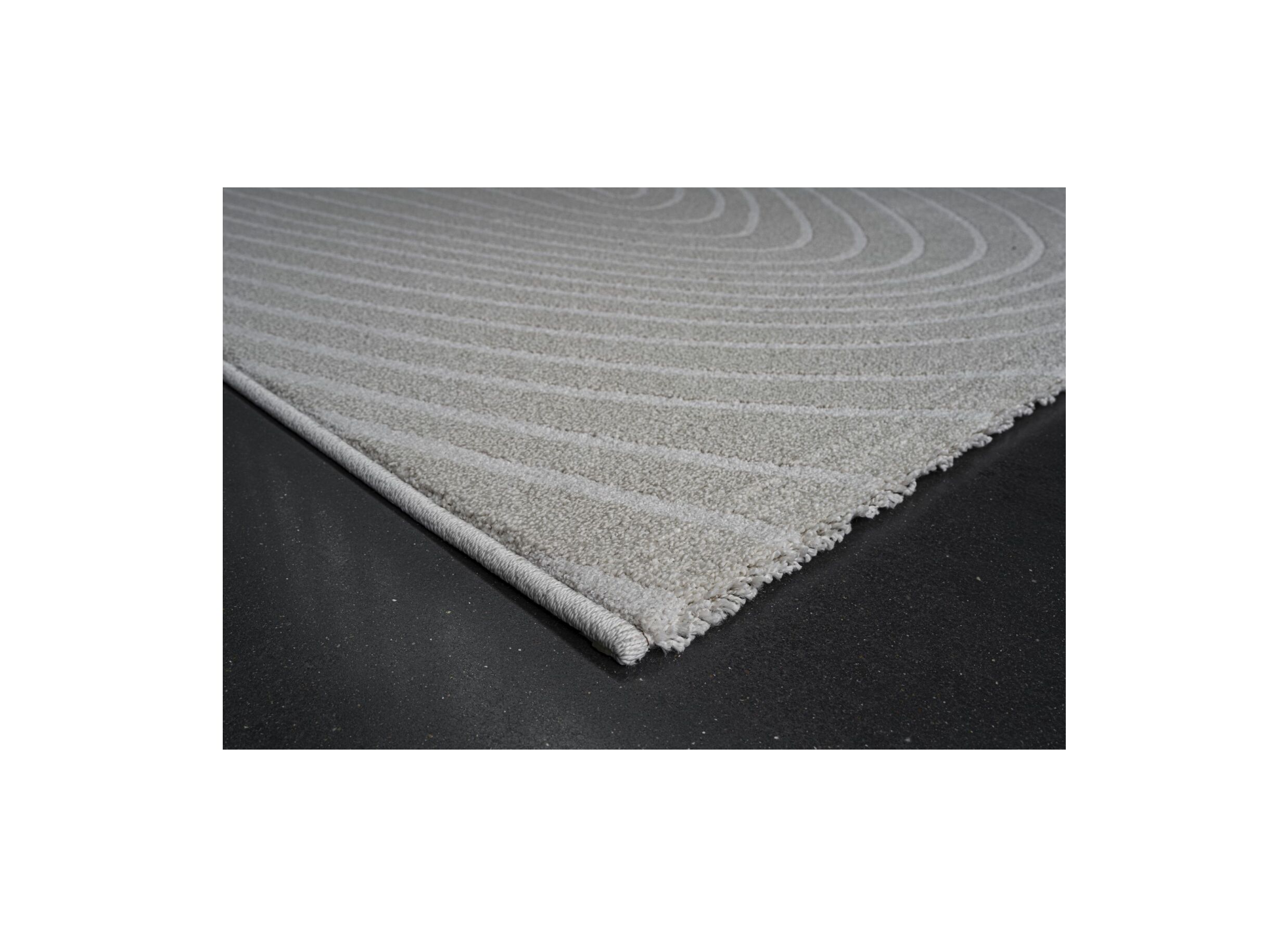 Detailfoto - Tapijt Trevos 200x290cm - polyester - beige/wit