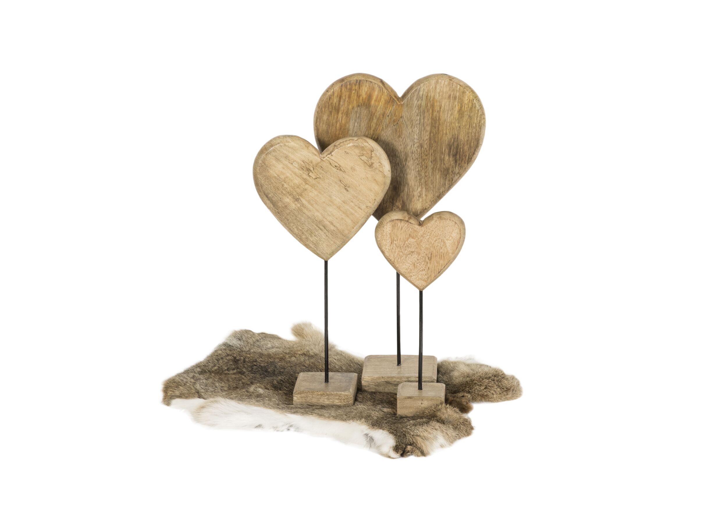 Setfoto - Deco Staand hart H27cm