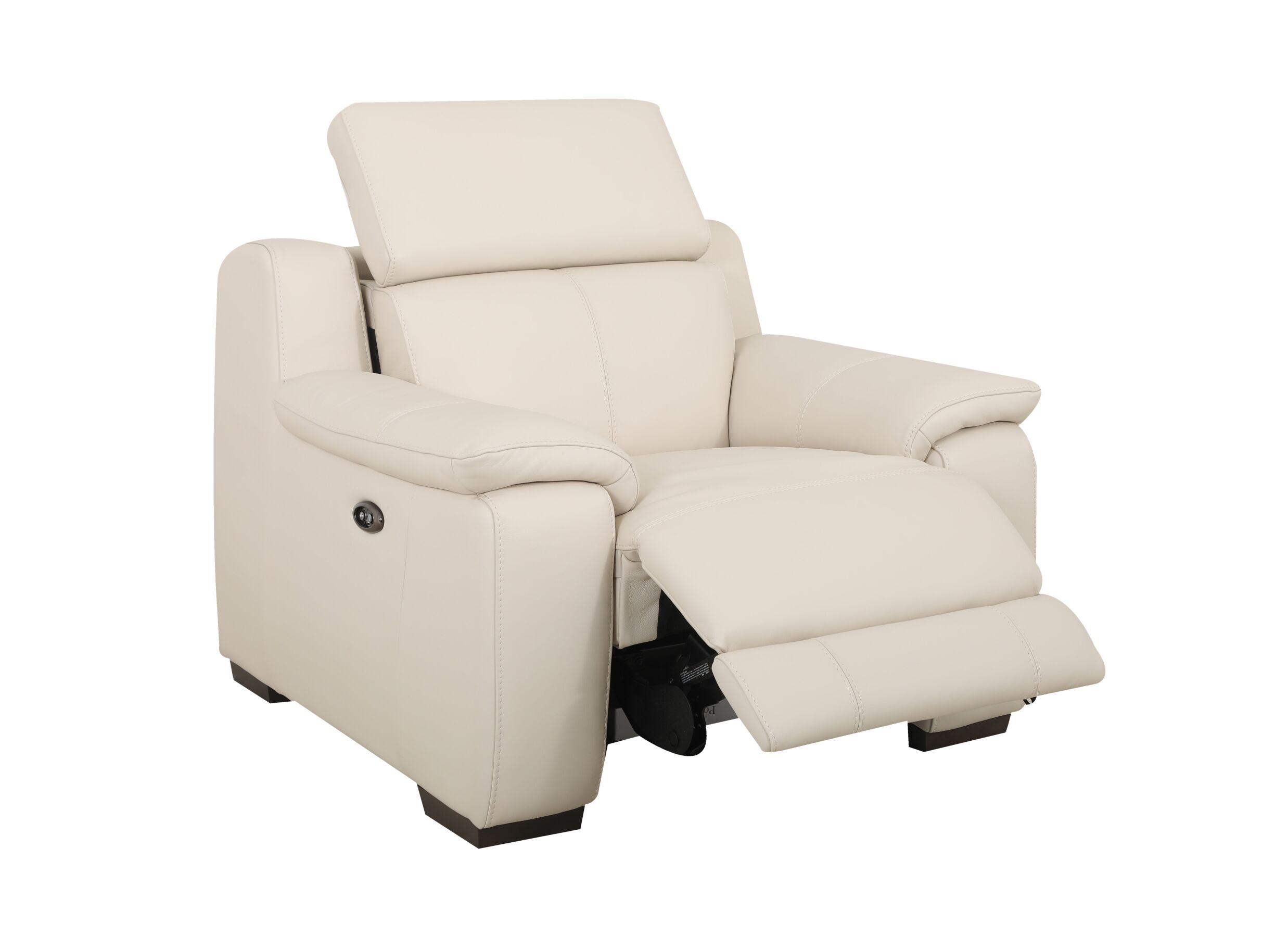 Aperçu - Canapé Grass tissu - frost avec fauteuil inclinable électrique