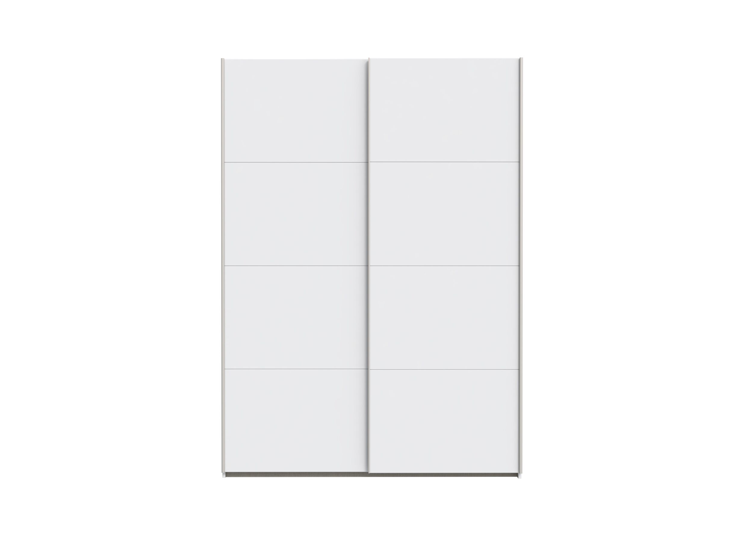 Aperçu - Armoire à portes coulissantes Schach & Mat 2 150cm - décor - blanc