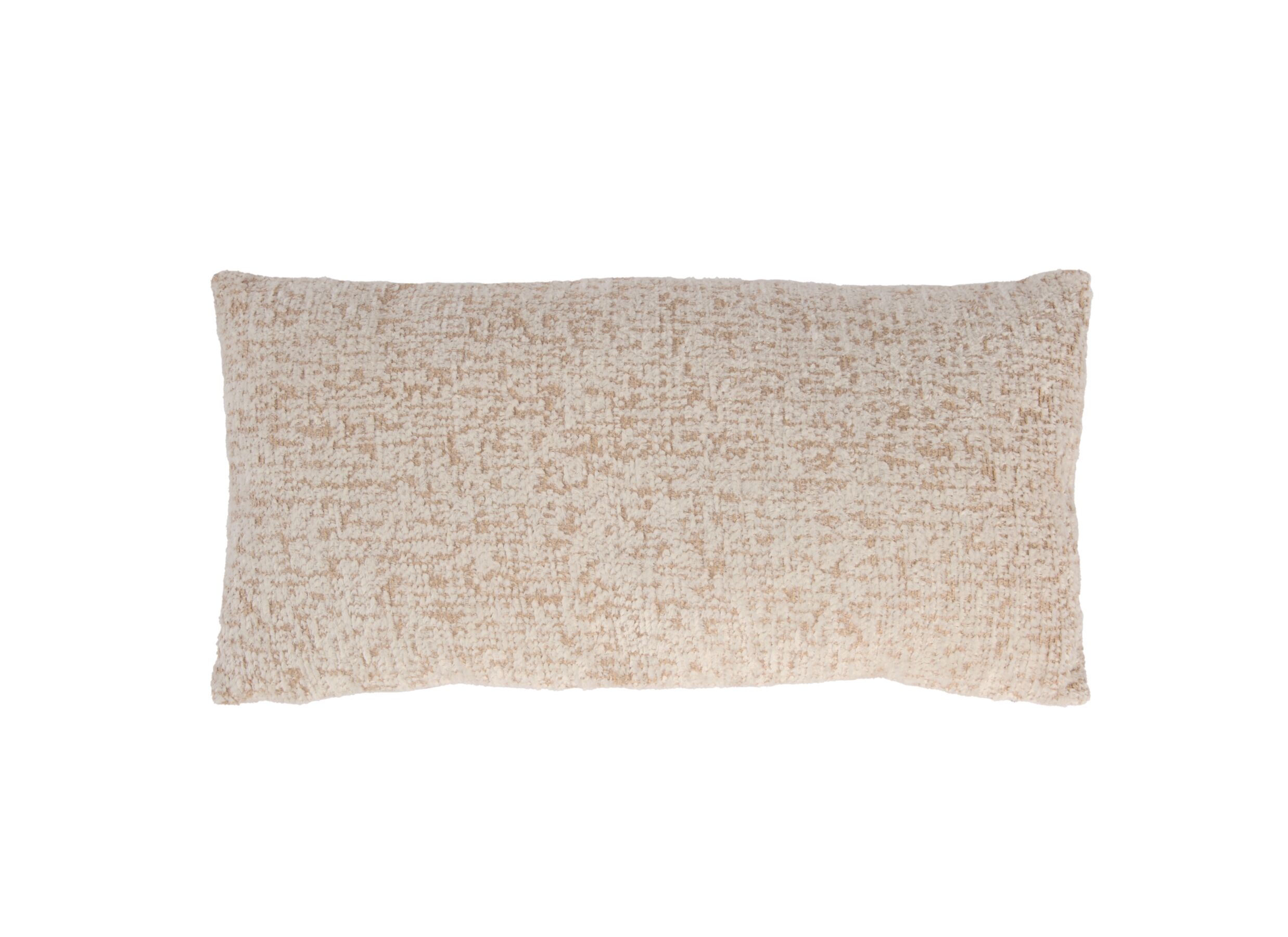 Hoofdfoto - Kussen Esbly 60x30cm - stof - creme & zand