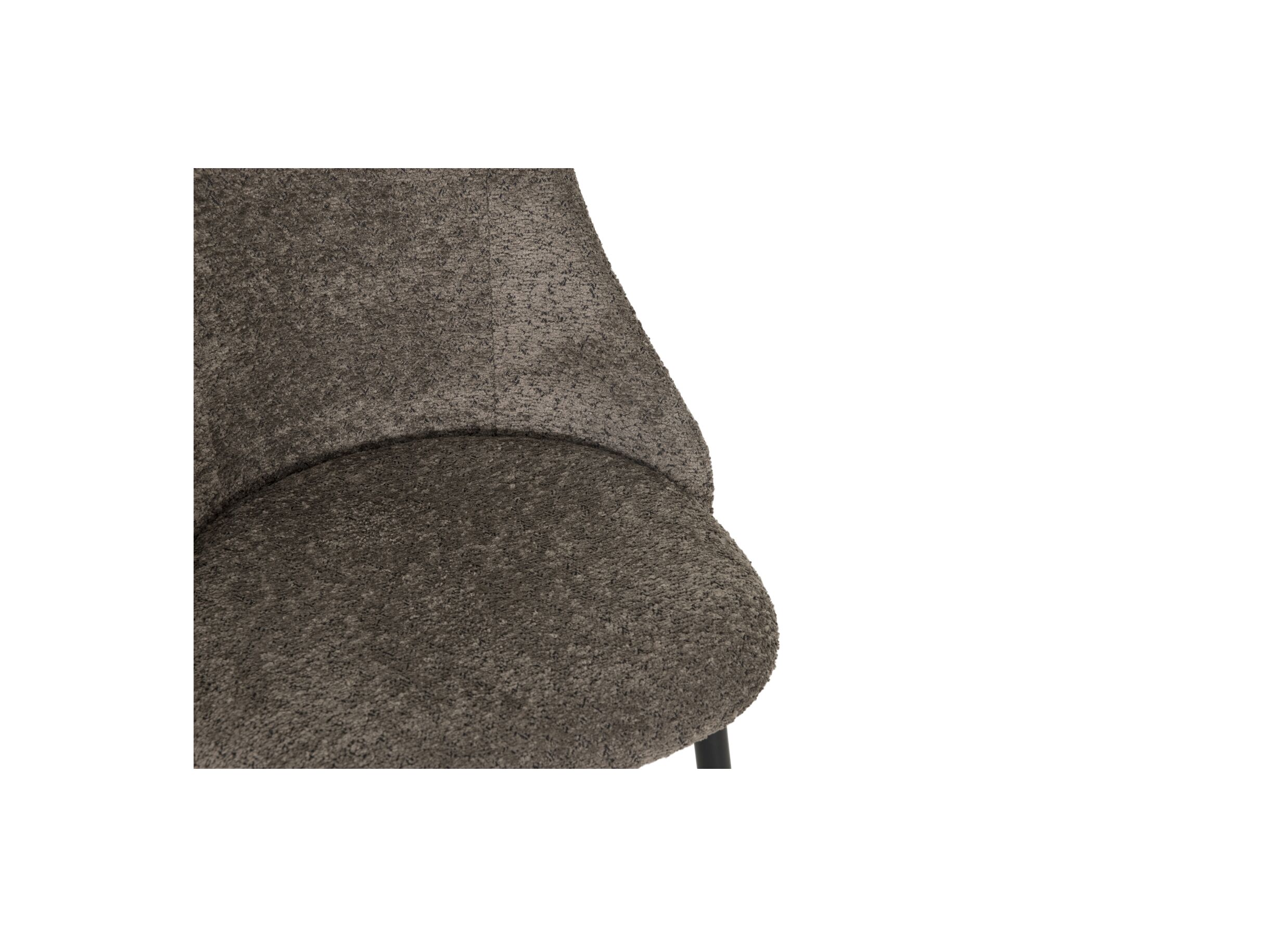 Detailfoto - Stoel Serra 51,5x45,5x79,5cm - stof - bruin
