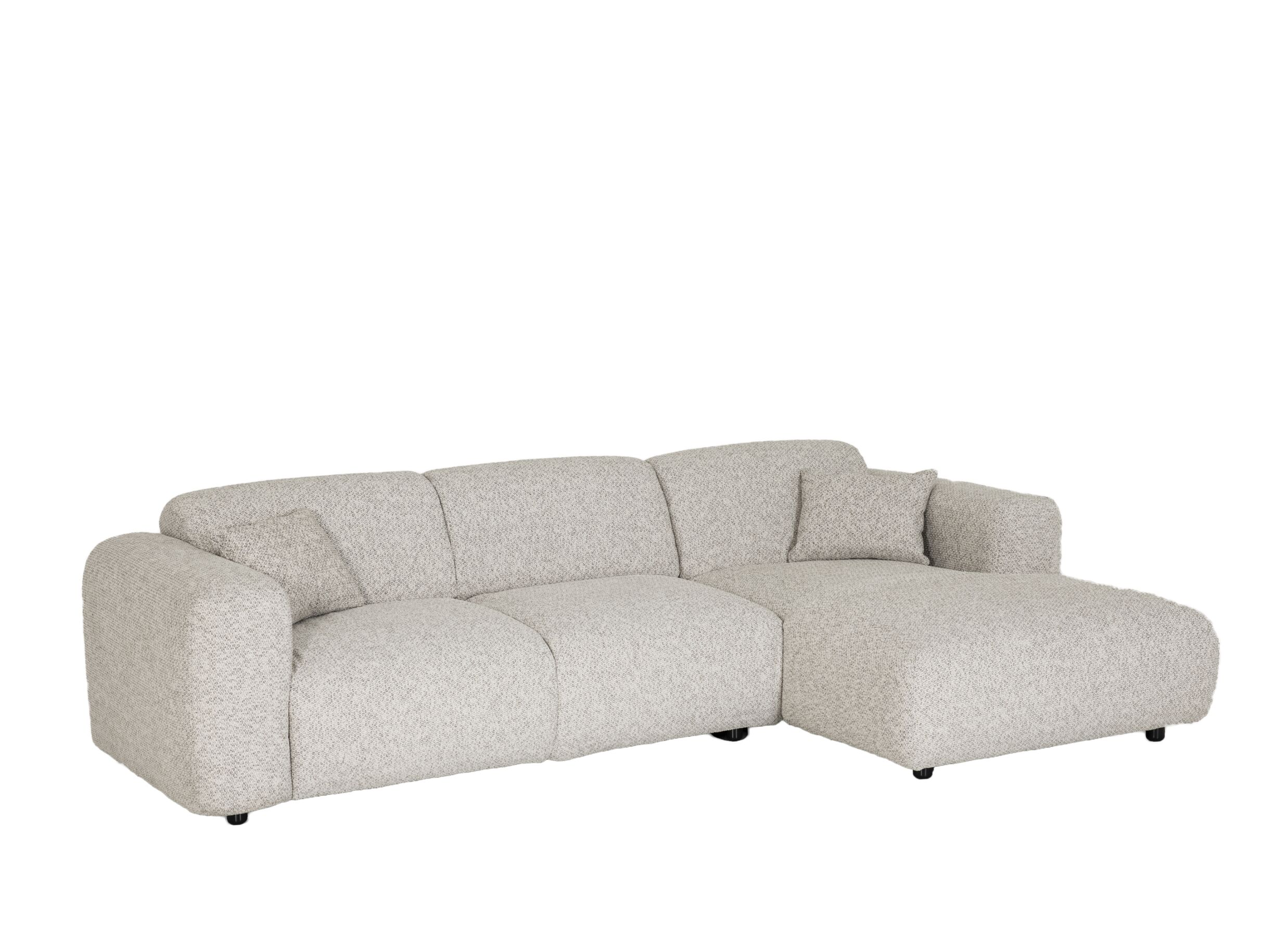 Plus Important - Canapé d'angle Cloud 280x165cm - tissu - beige