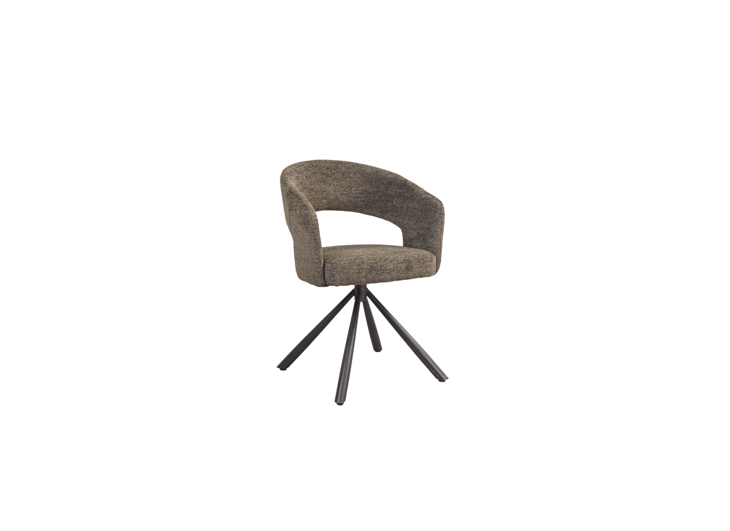 Plus Important - Chaise pivotante Robin 60x56x79,50cm - tissu - vert