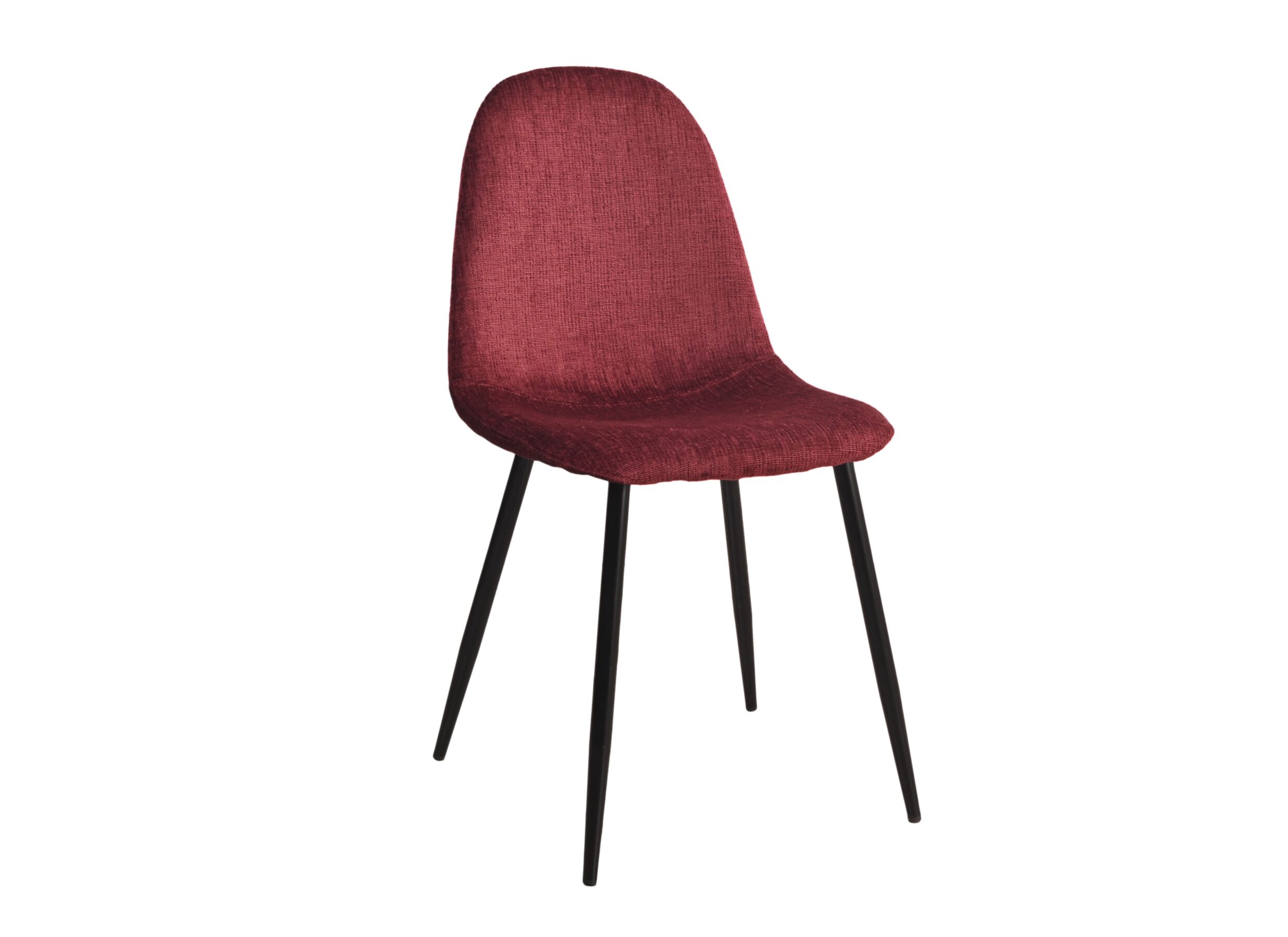 Stoel Charlton 44x53x87cm - stof - bordeaux - Chaise Charlton 44x53x87cm - tissu - bordeaux