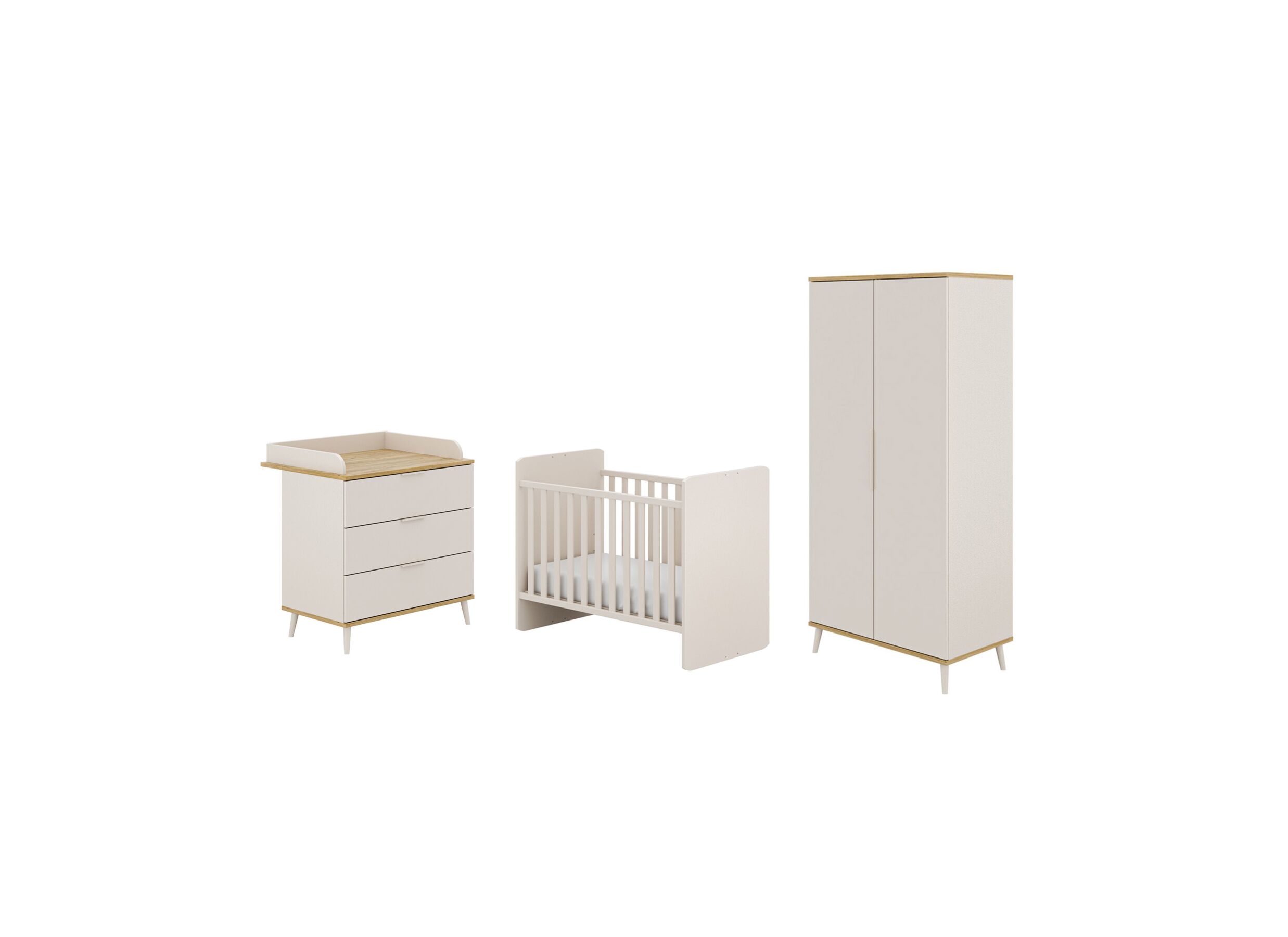 Babykamer Hazel met 2-deurs kast - Babykamer Hazel met 2-deurs kast