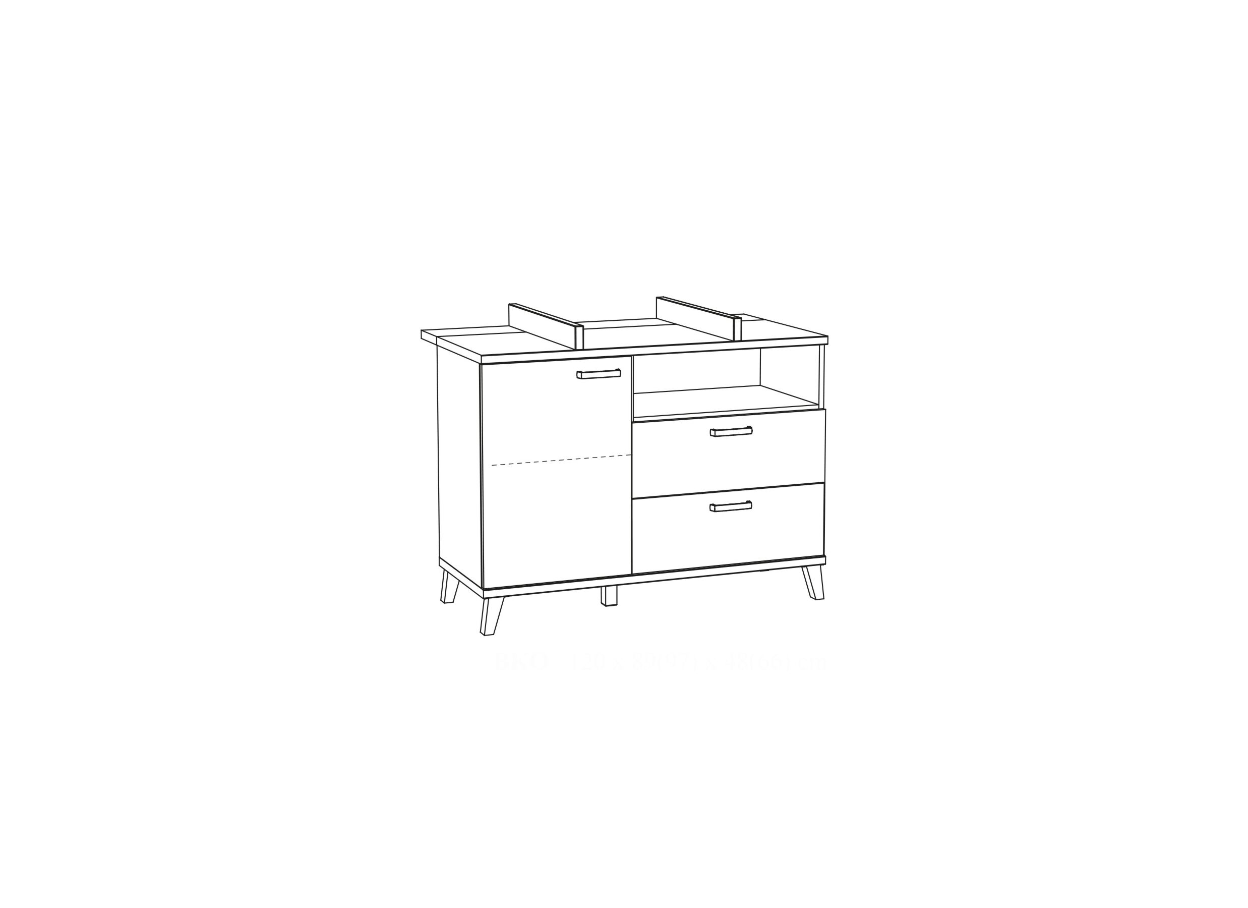 Chambre bébé Evy 1 avec armoire 3 portes