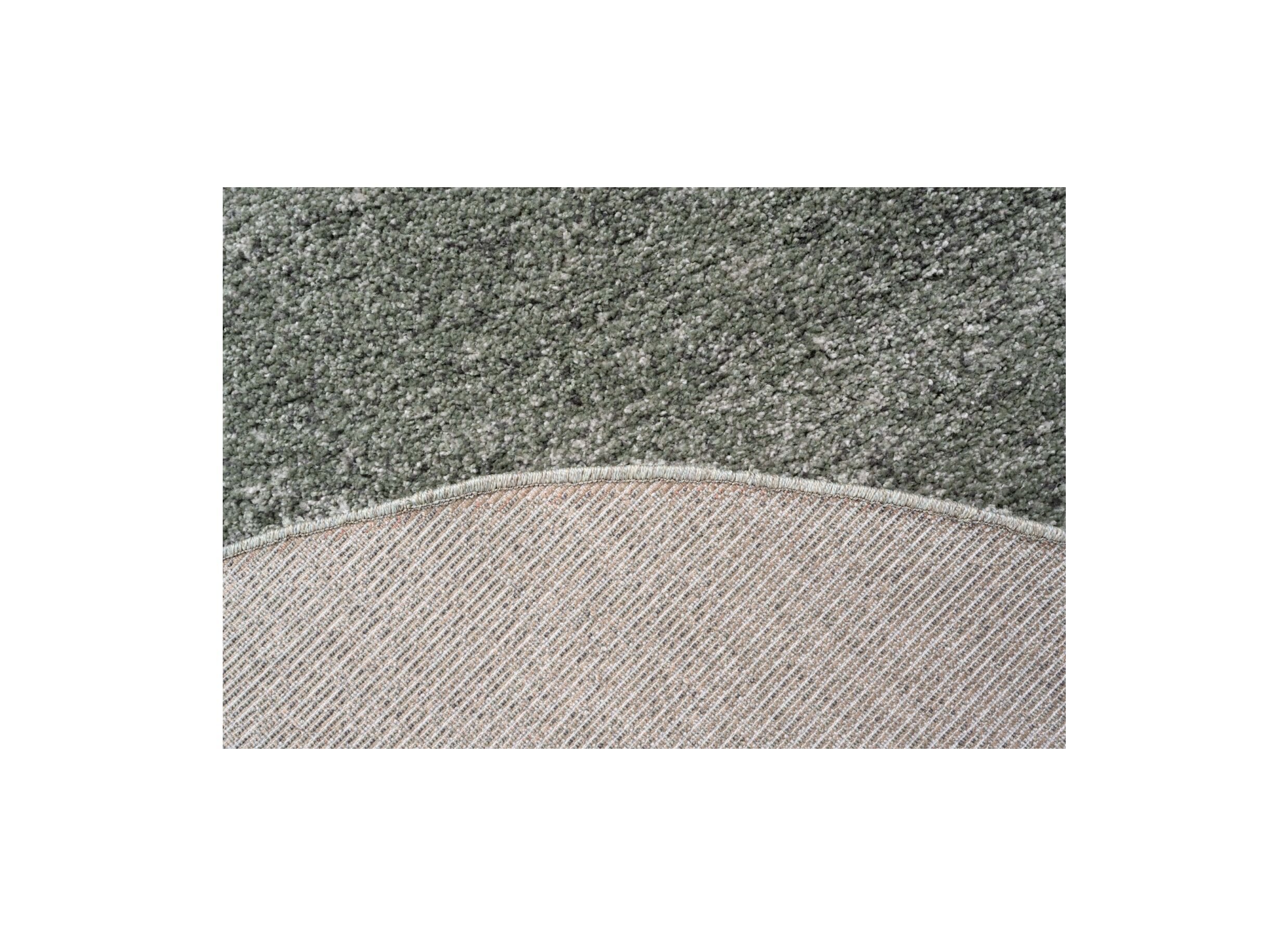Detailfoto - Rond tapijt Medusa Ø120cm - polyester - grijs